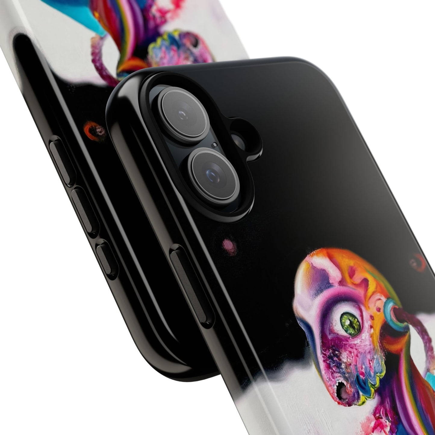 Phone Case - Vivid Blues and Multi-Eyed Vision Artwork Design