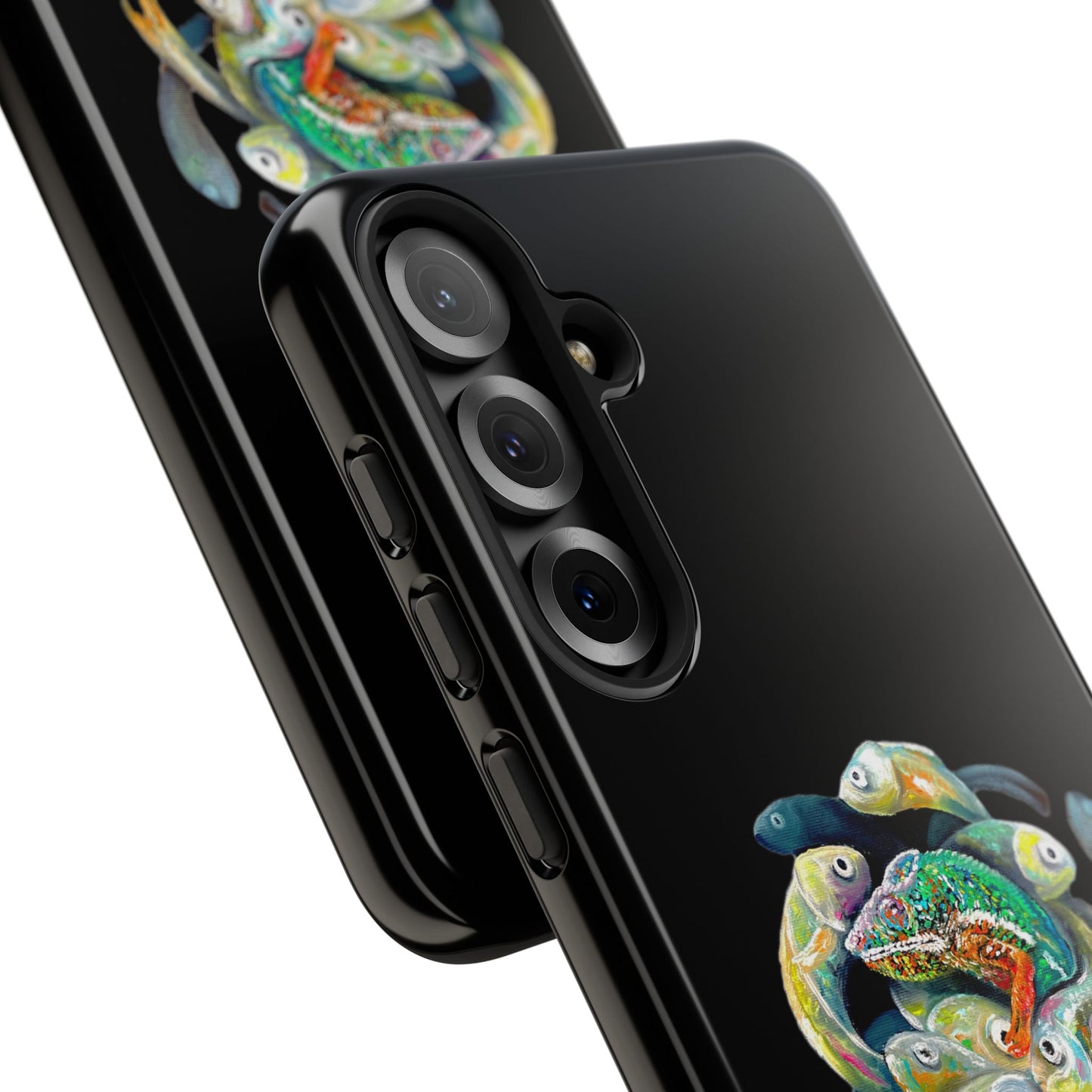 Koi Circle Tough Phone Case — Colorful Fish Art Protective iPhone Cover