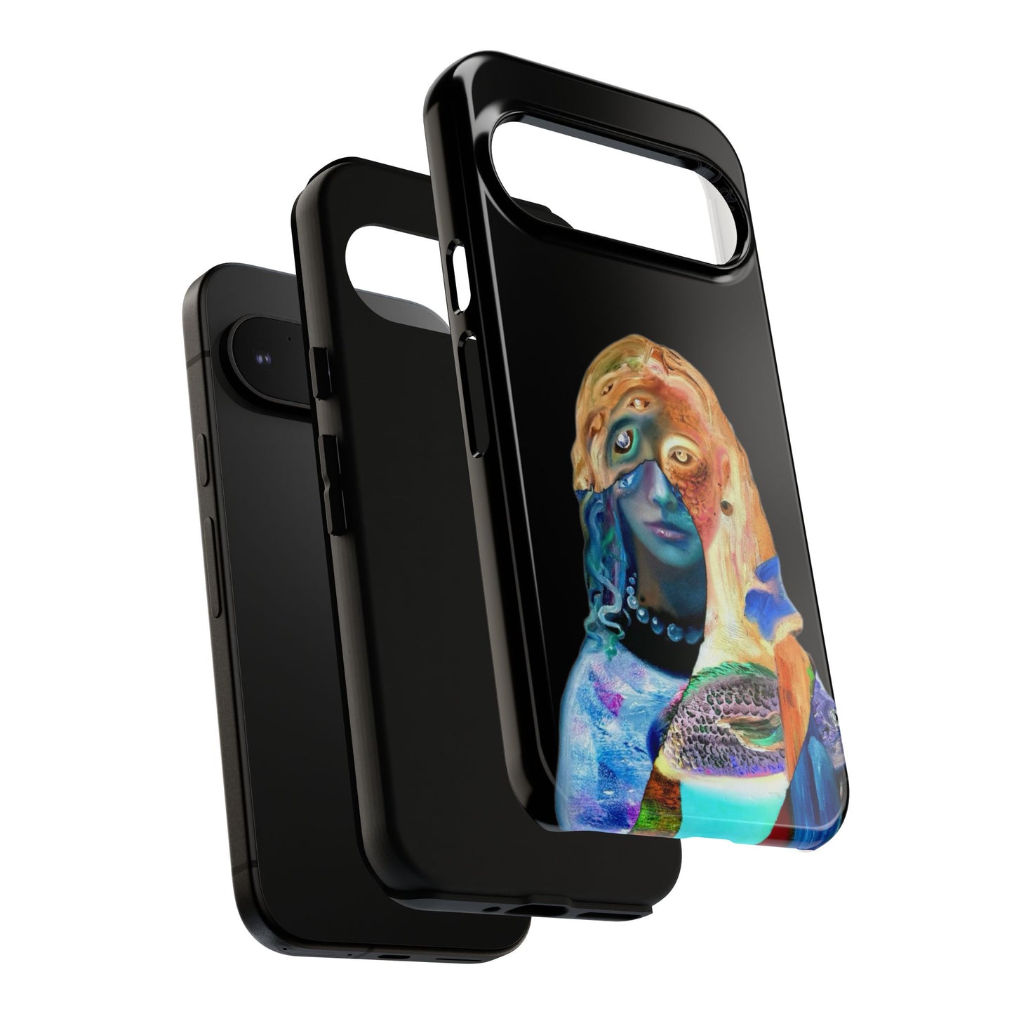 Abstract Surreal Portrait Phone Case — Colorful Art iPhone Cover