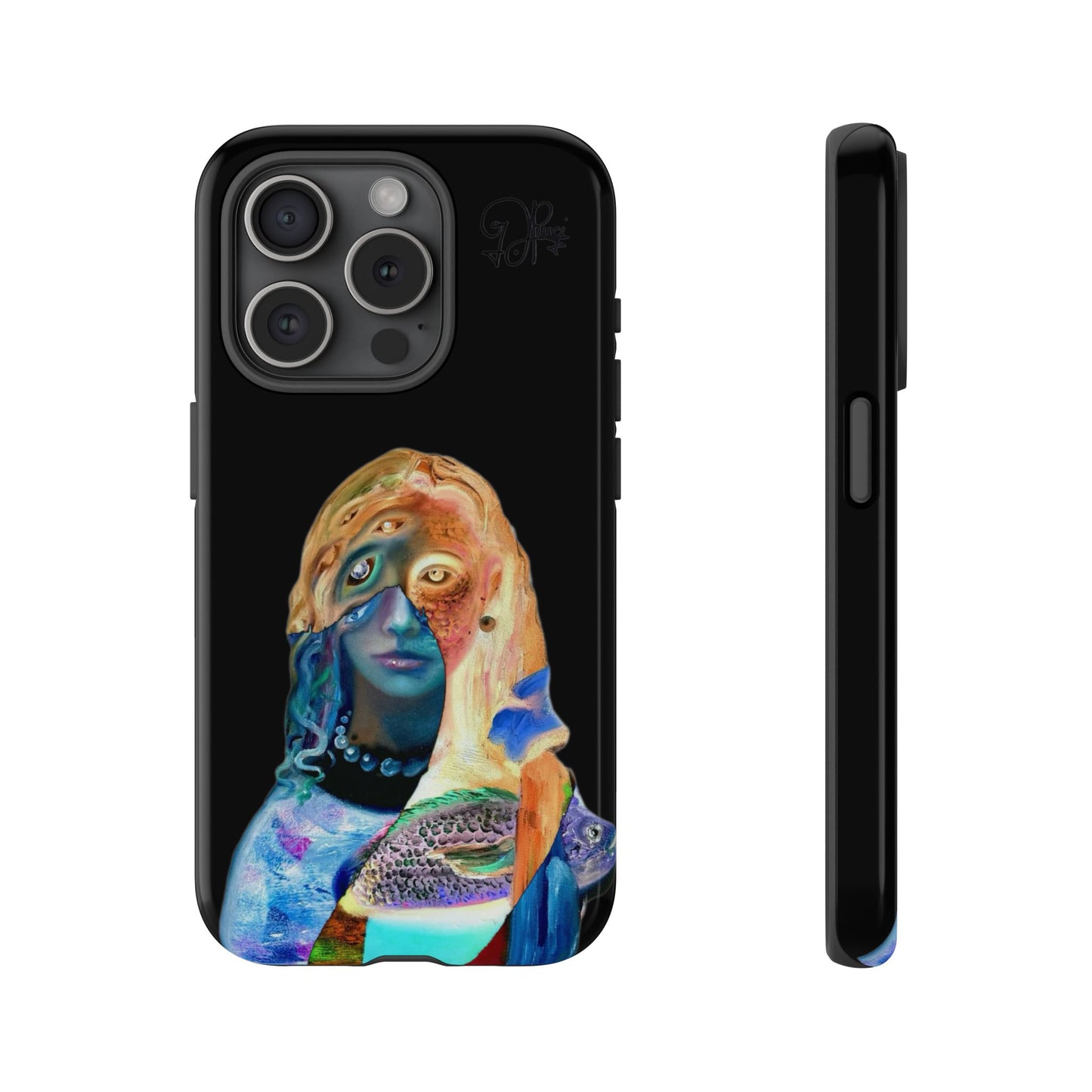 Abstract Surreal Portrait Phone Case — Colorful Art iPhone Cover