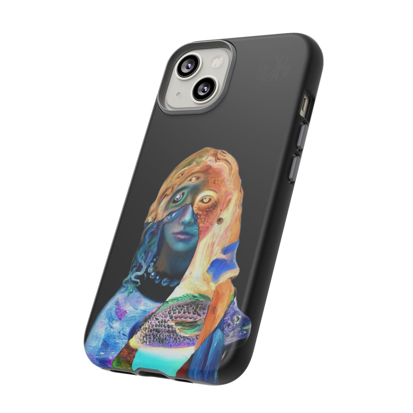 Abstract Surreal Portrait Phone Case — Colorful Art iPhone Cover