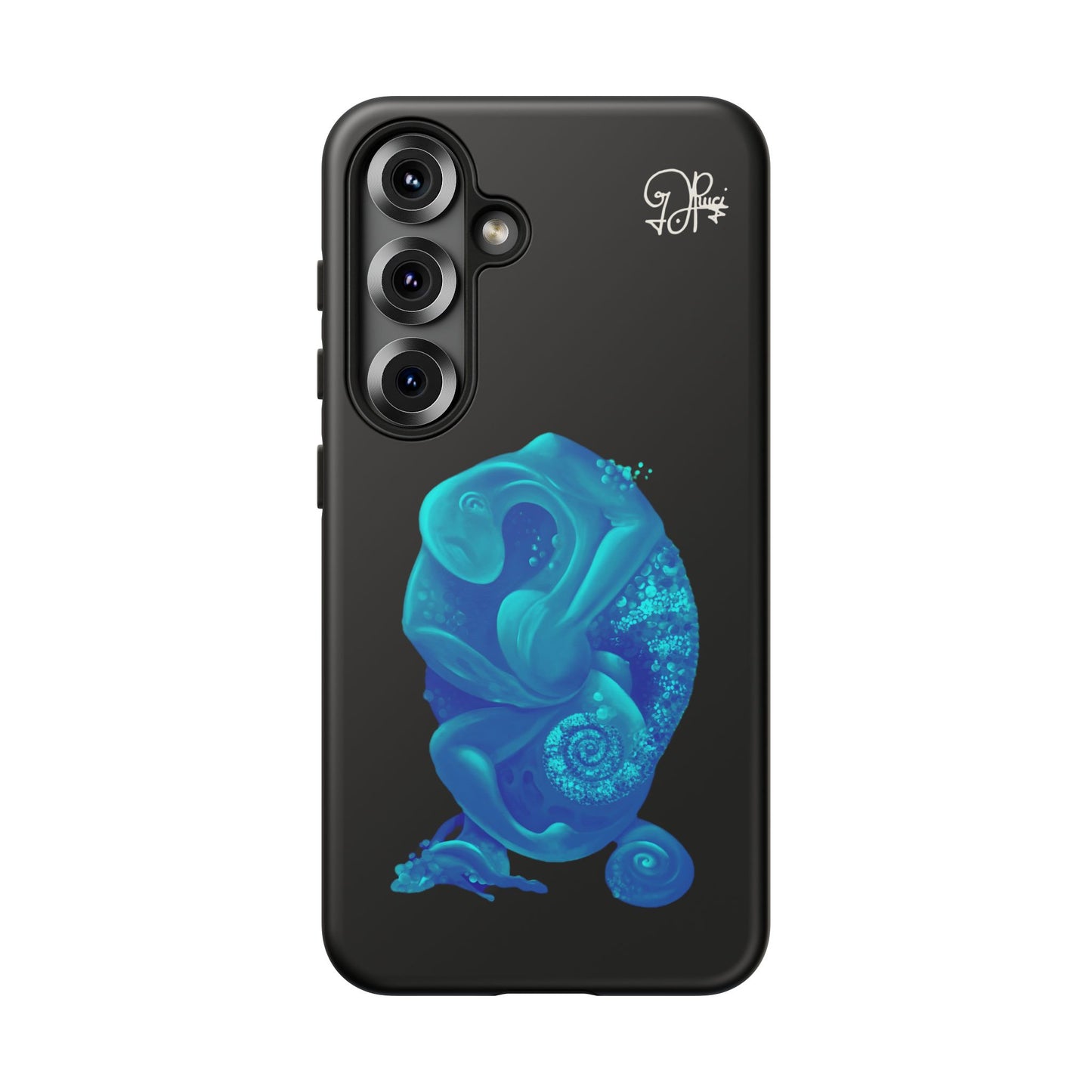 Phone Case - Blue Surreal Sea Creature Protective Case