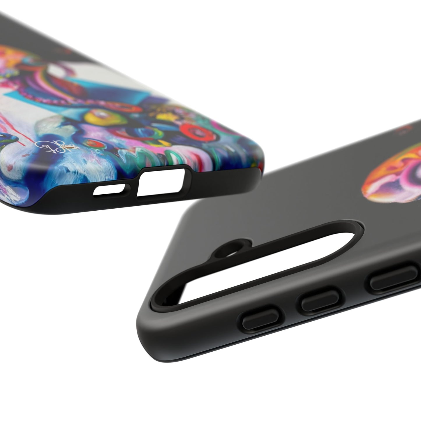 Phone Case - Vivid Blues and Multi-Eyed Vision Artwork Design