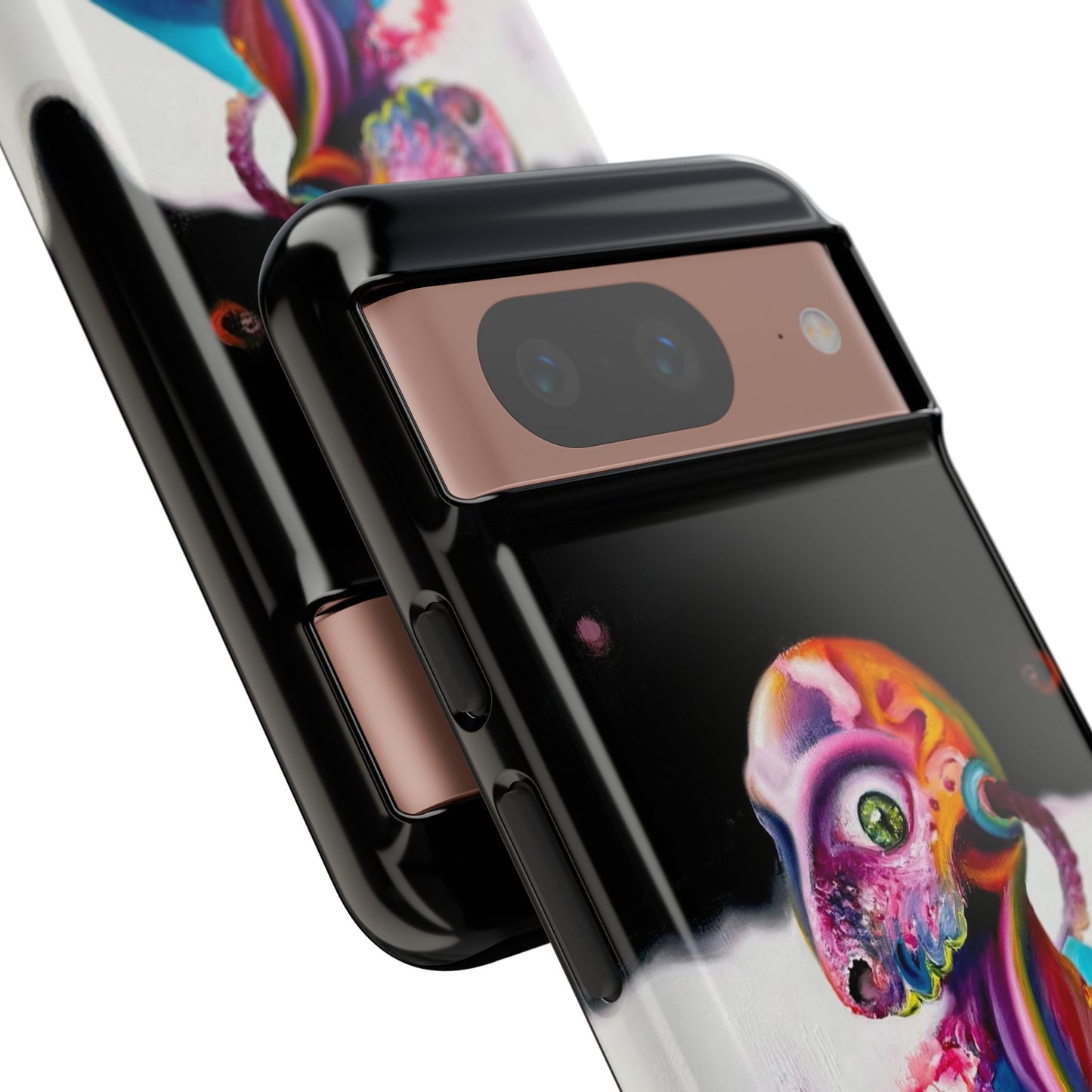 Phone Case - Vivid Blues and Multi-Eyed Vision Artwork Design