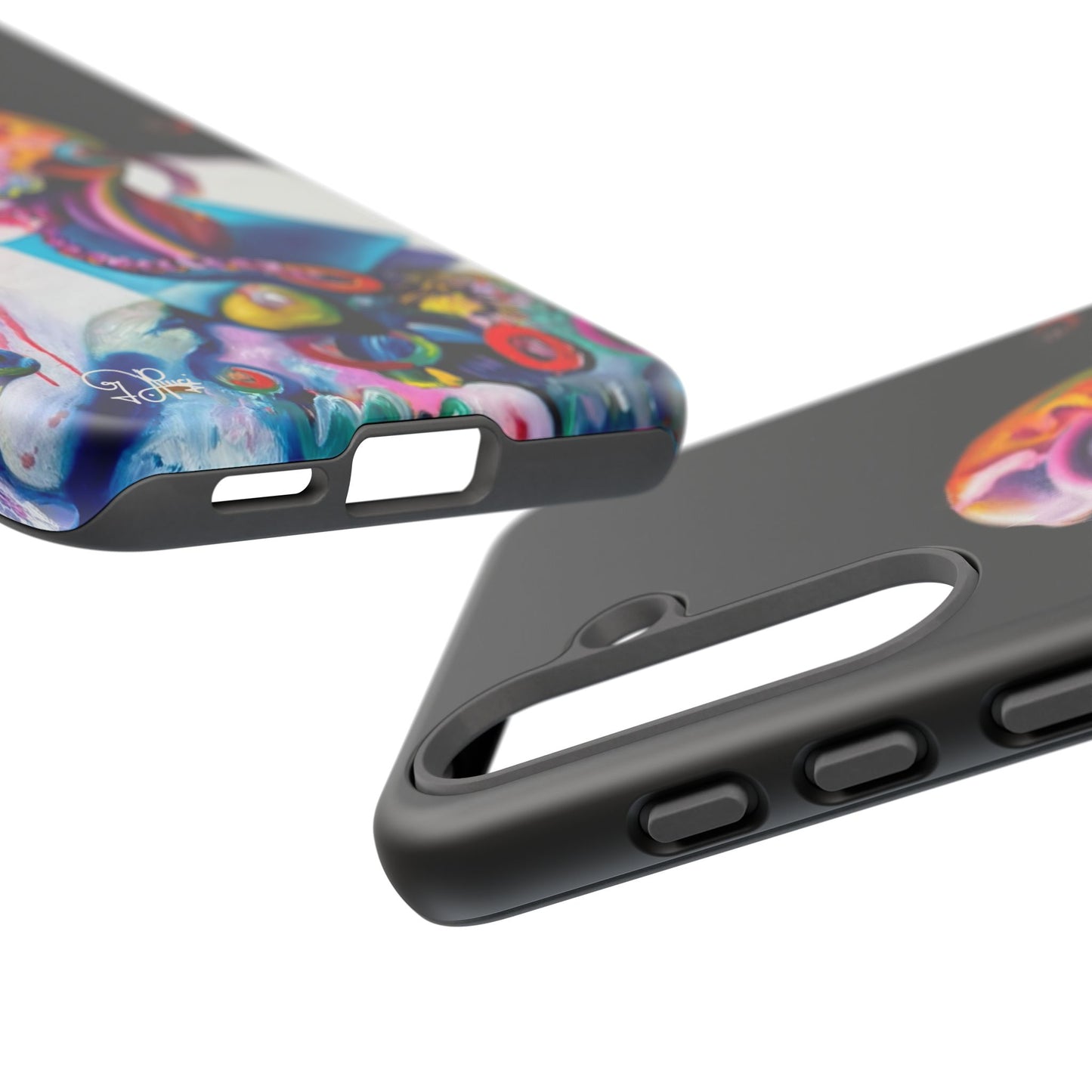 Phone Case - Vivid Blues and Multi-Eyed Vision Artwork Design