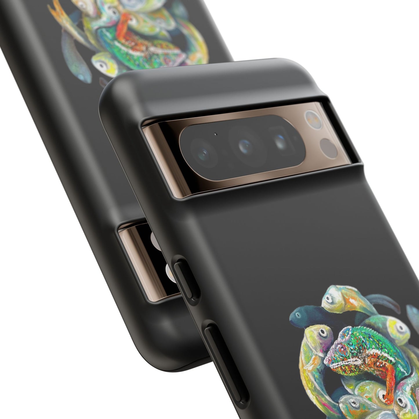 Koi Circle Tough Phone Case — Colorful Fish Art Protective iPhone Cover