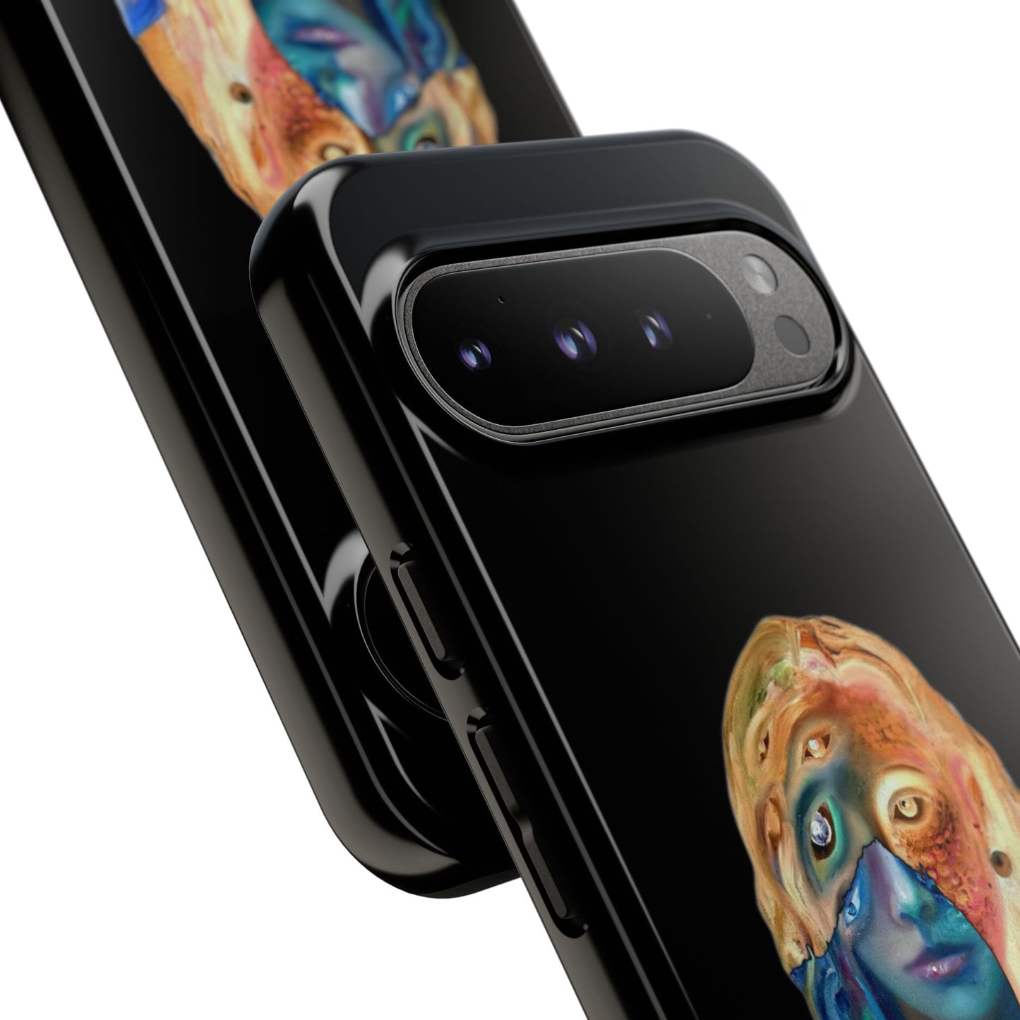 Abstract Surreal Portrait Phone Case — Colorful Art iPhone Cover