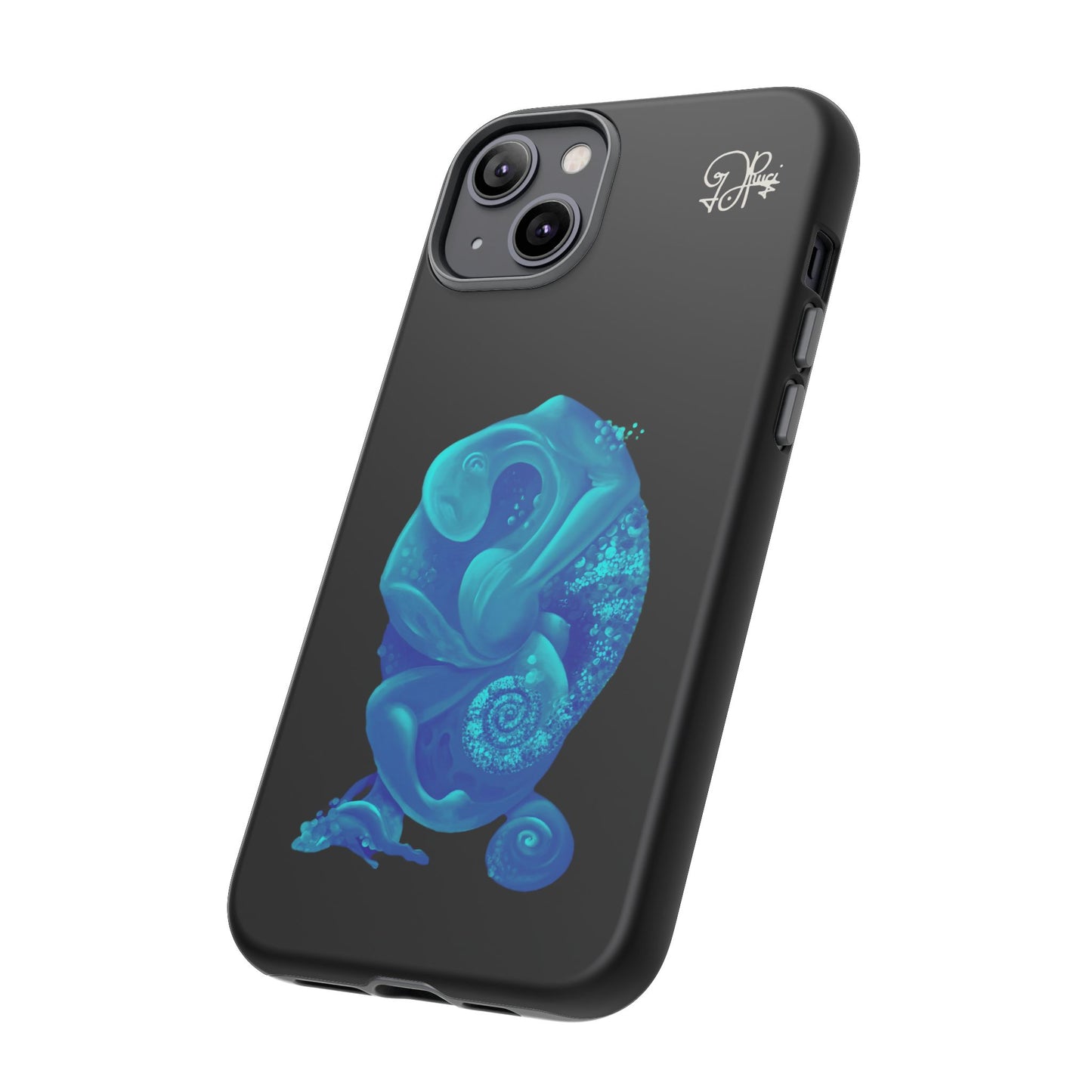 Phone Case - Blue Surreal Sea Creature Protective Case