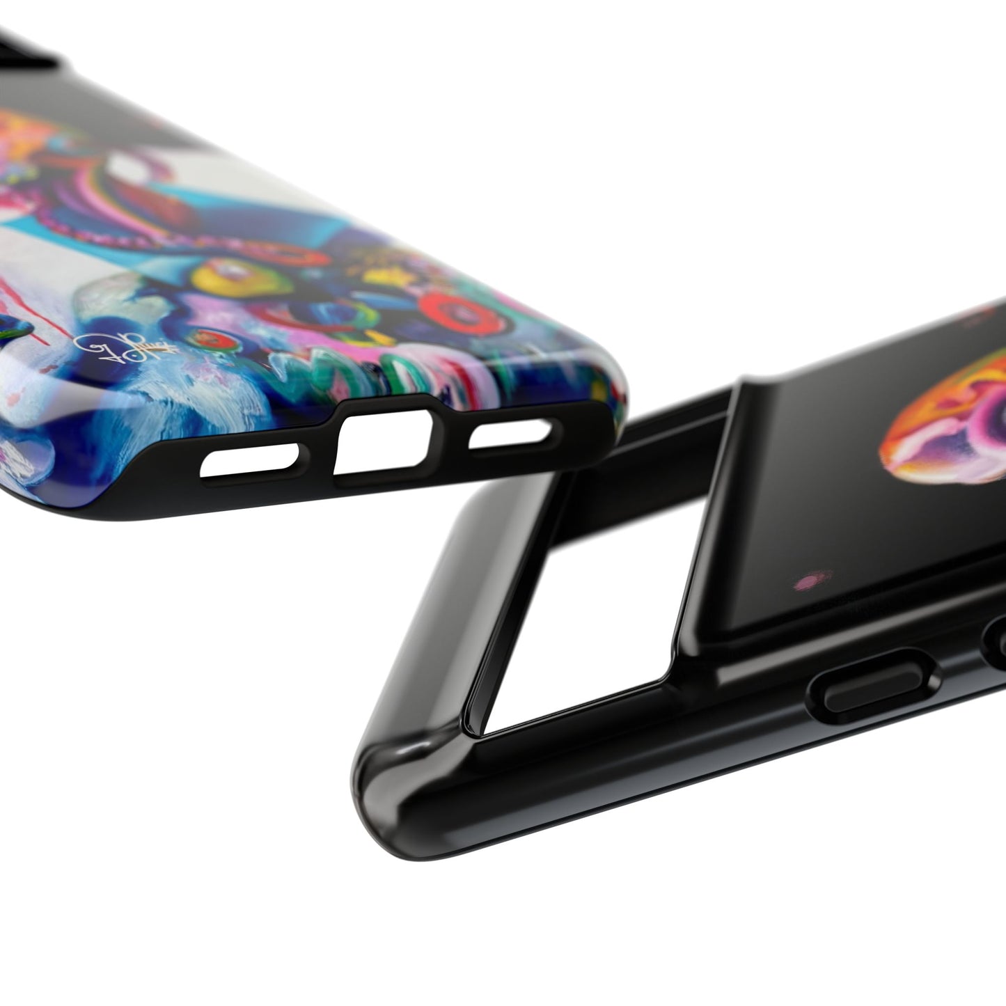 Phone Case - Vivid Blues and Multi-Eyed Vision Artwork Design