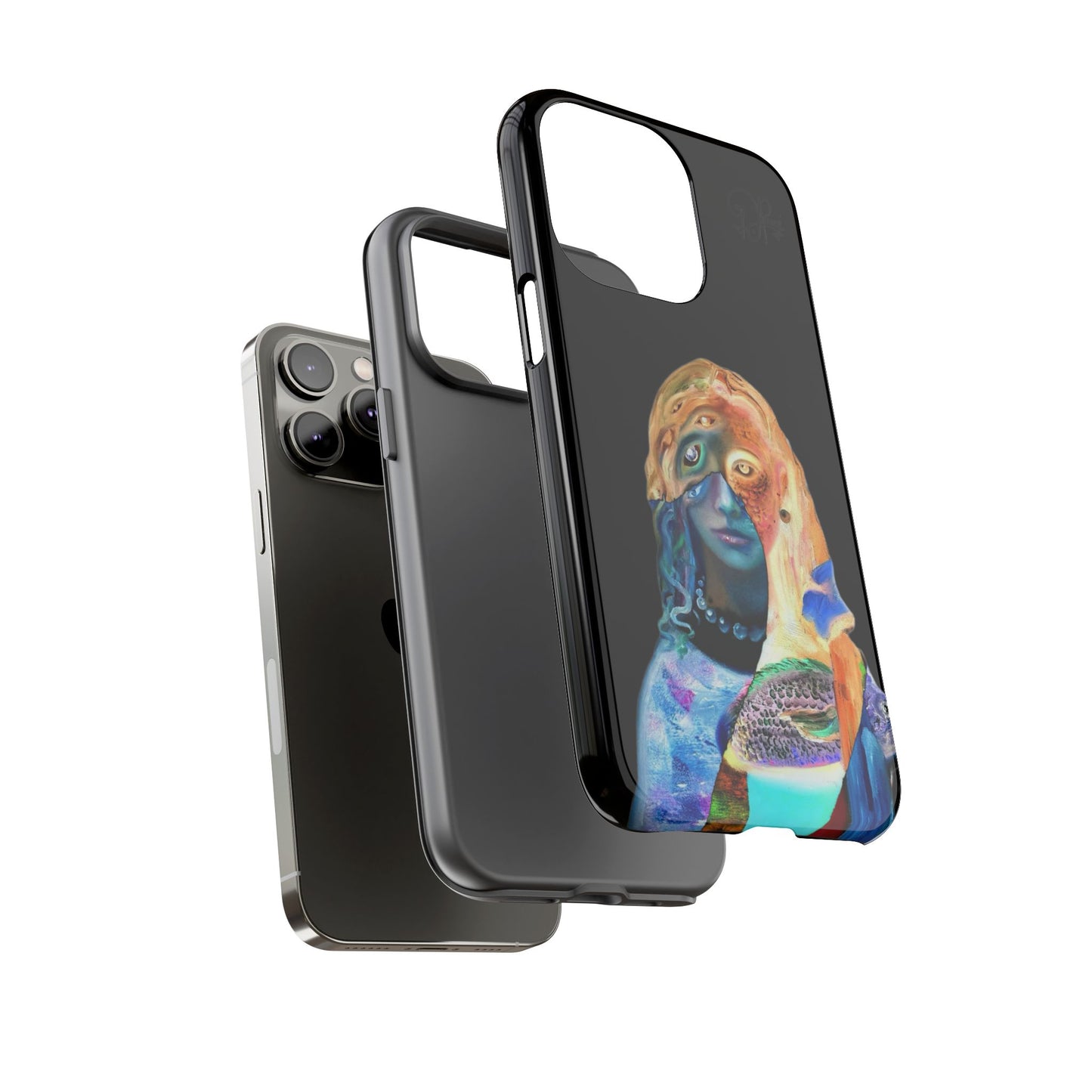 Abstract Surreal Portrait Phone Case — Colorful Art iPhone Cover