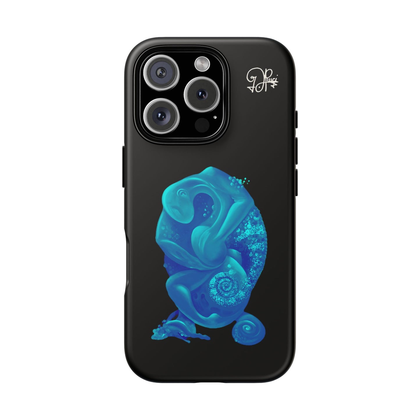 Phone Case - Blue Surreal Sea Creature Protective Case