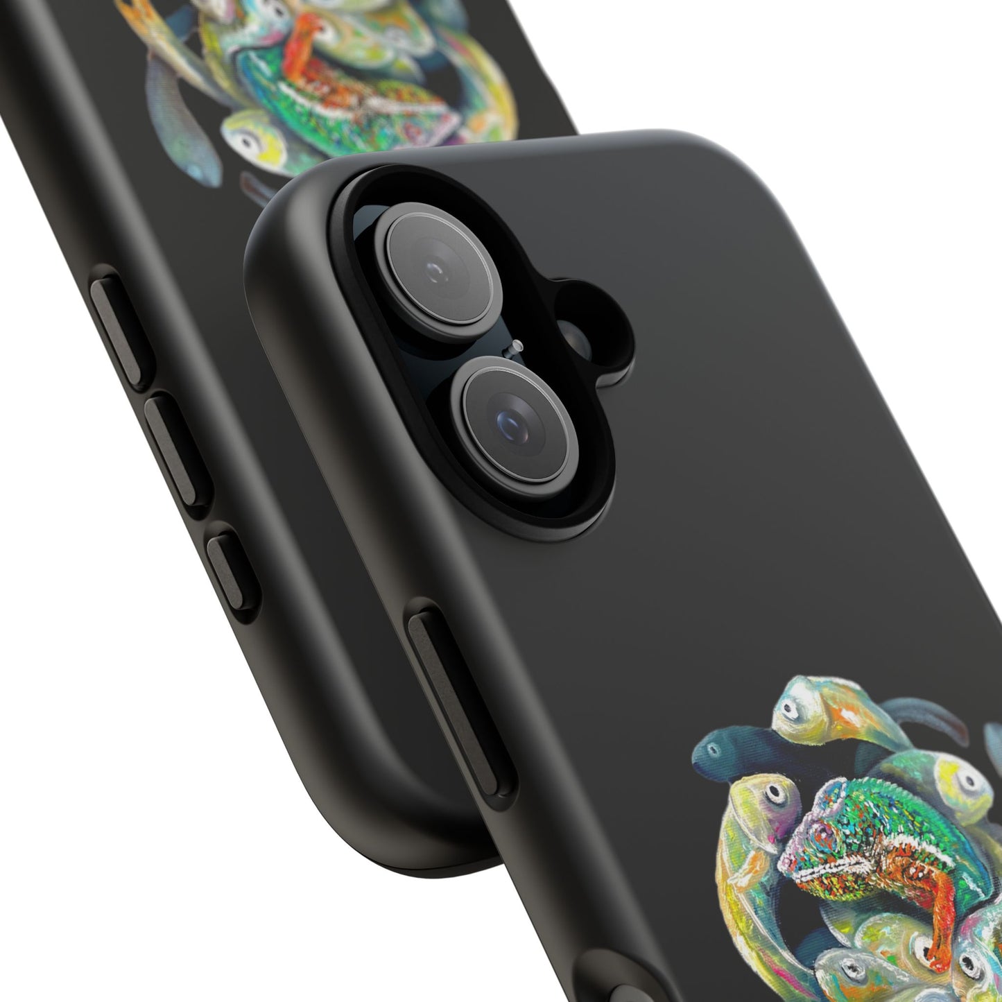 Koi Circle Tough Phone Case — Colorful Fish Art Protective iPhone Cover