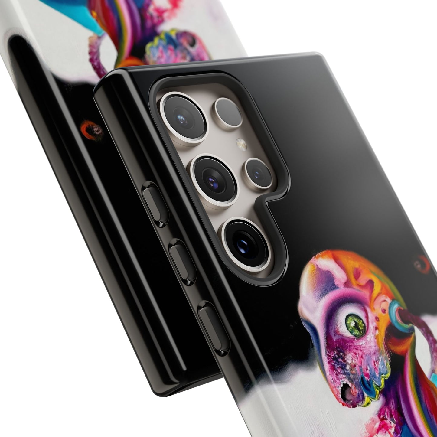 Phone Case - Vivid Blues and Multi-Eyed Vision Artwork Design