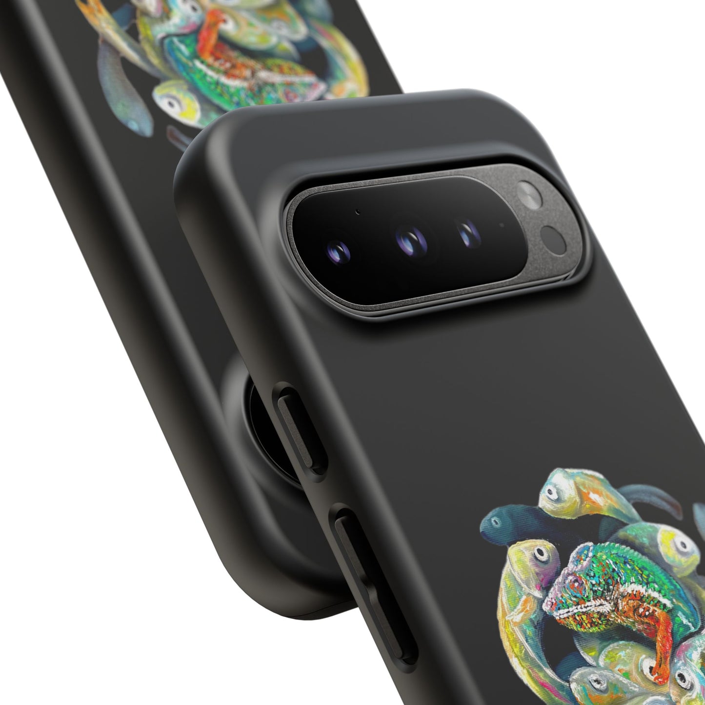 Koi Circle Tough Phone Case — Colorful Fish Art Protective iPhone Cover