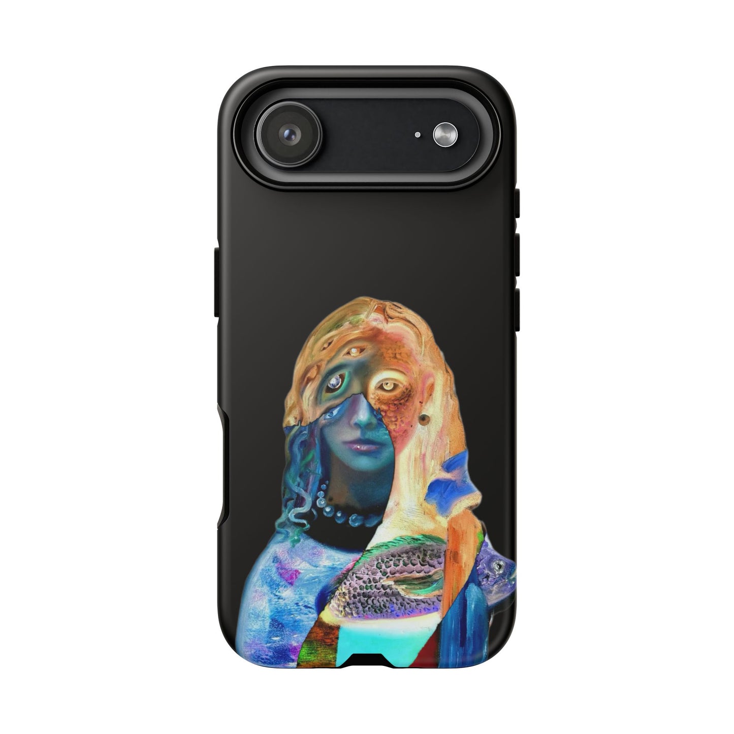 Abstract Surreal Portrait Phone Case — Colorful Art iPhone Cover