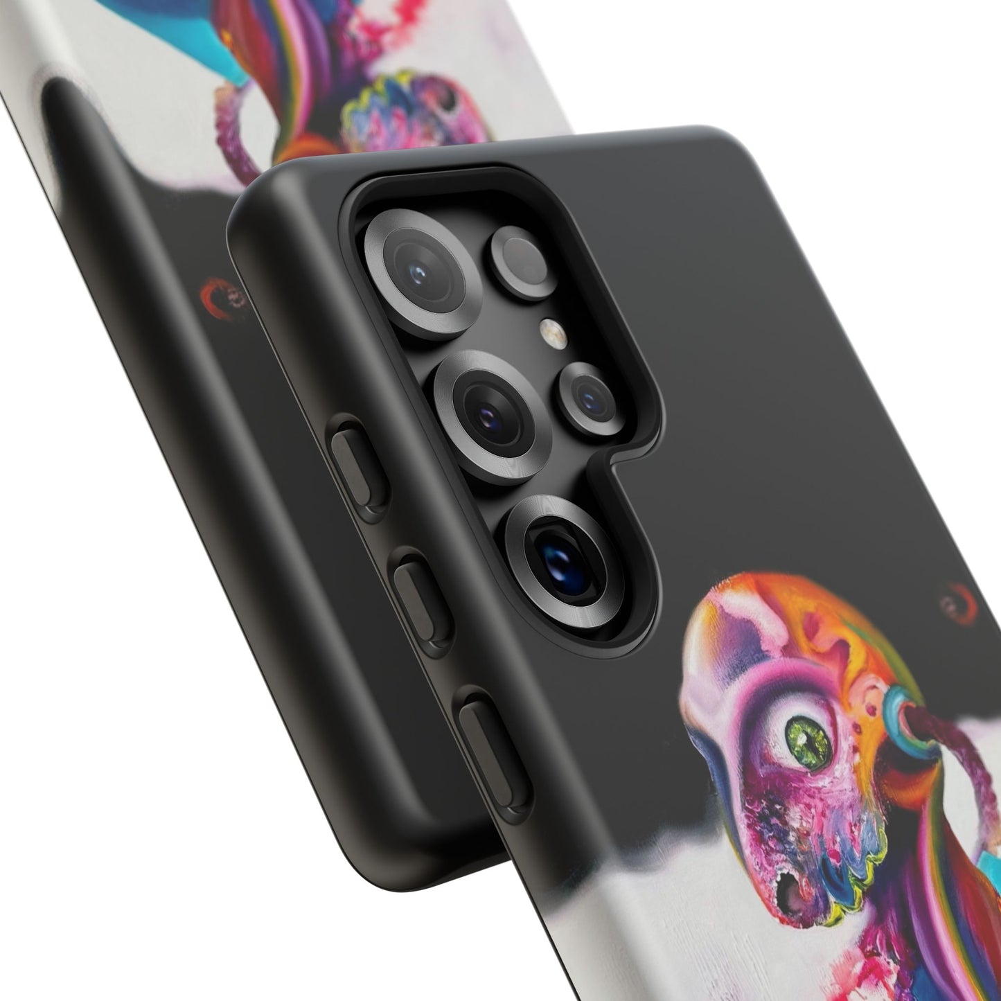 Phone Case - Vivid Blues and Multi-Eyed Vision Artwork Design