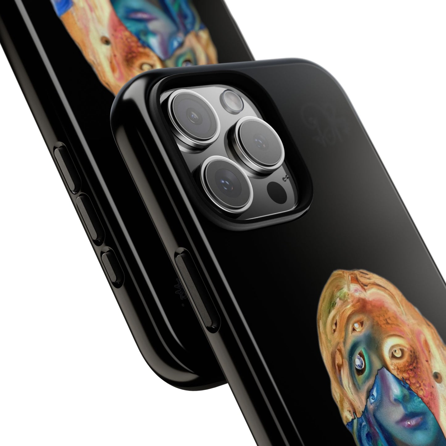 Abstract Surreal Portrait Phone Case — Colorful Art iPhone Cover