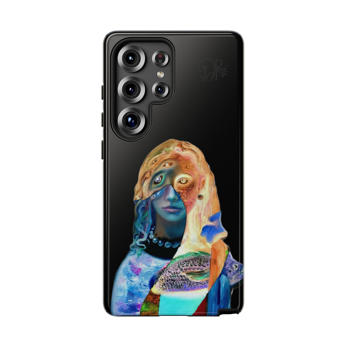 Abstract Surreal Portrait Phone Case — Colorful Art iPhone Cover