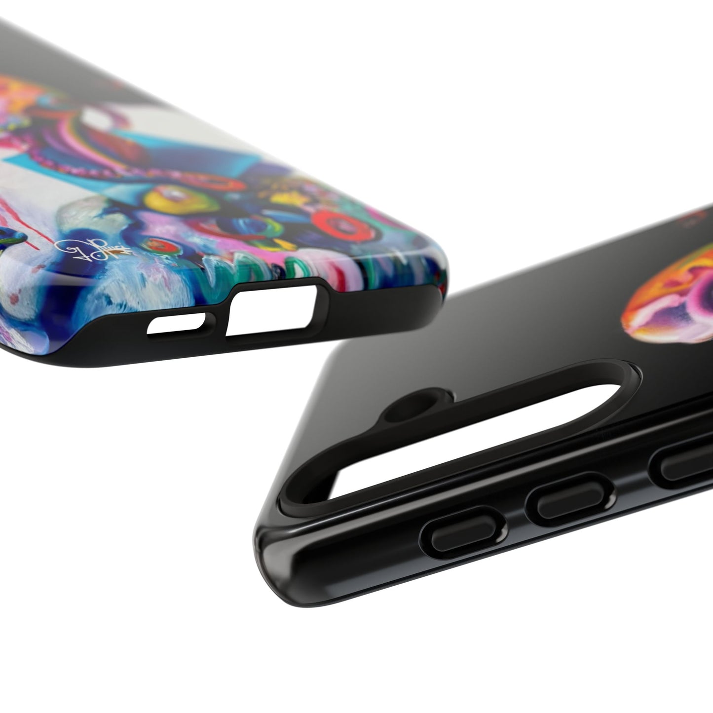 Phone Case - Vivid Blues and Multi-Eyed Vision Artwork Design