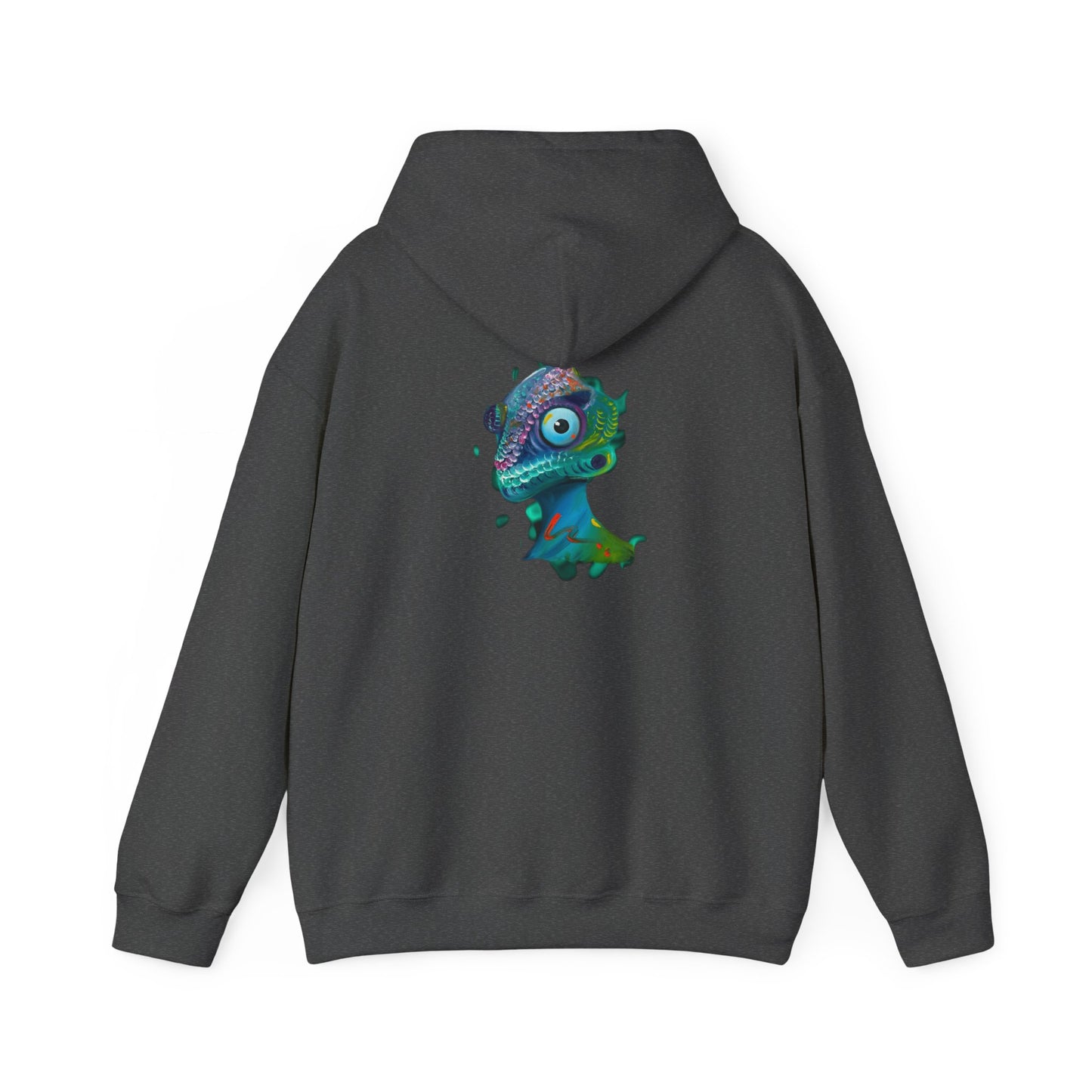 AMRU Chameleon Hoodie – Colorful Surreal Lizard Graphic Sweatshirt