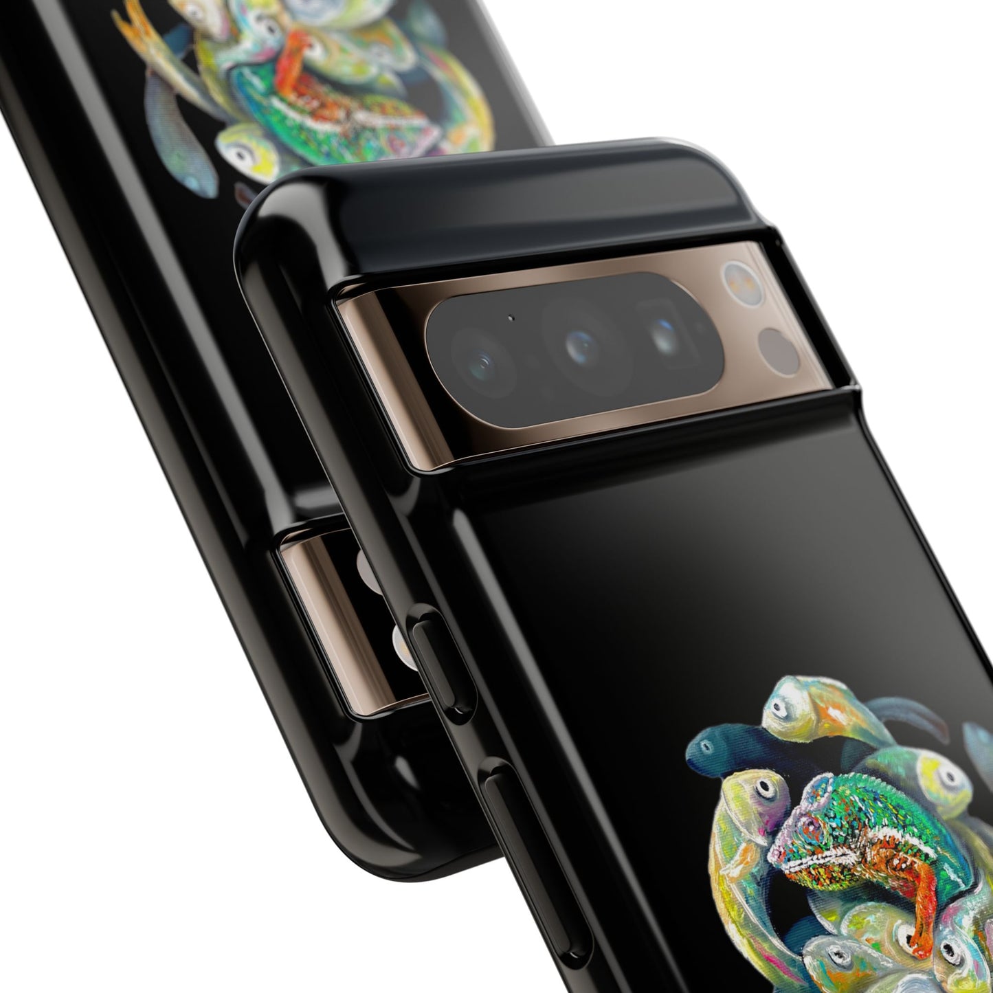 Koi Circle Tough Phone Case — Colorful Fish Art Protective iPhone Cover