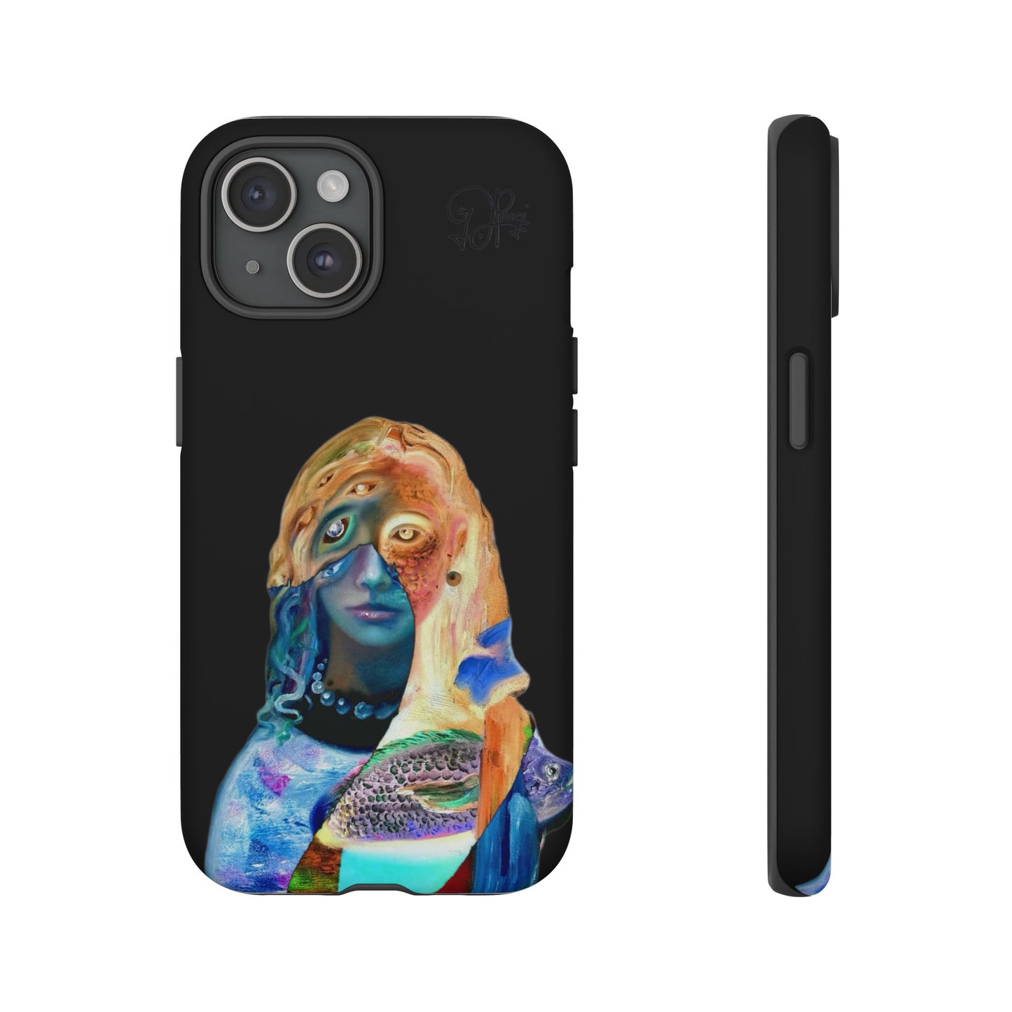 Abstract Surreal Portrait Phone Case — Colorful Art iPhone Cover