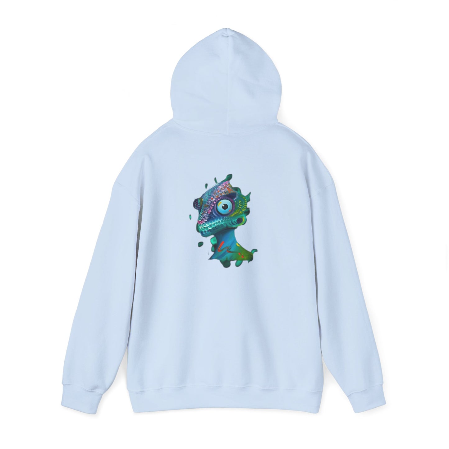 AMRU Chameleon Hoodie – Colorful Surreal Lizard Graphic Sweatshirt