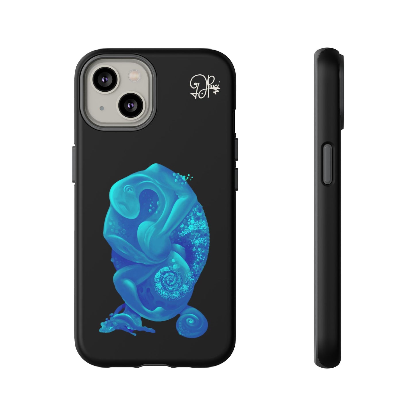 Phone Case - Blue Surreal Sea Creature Protective Case