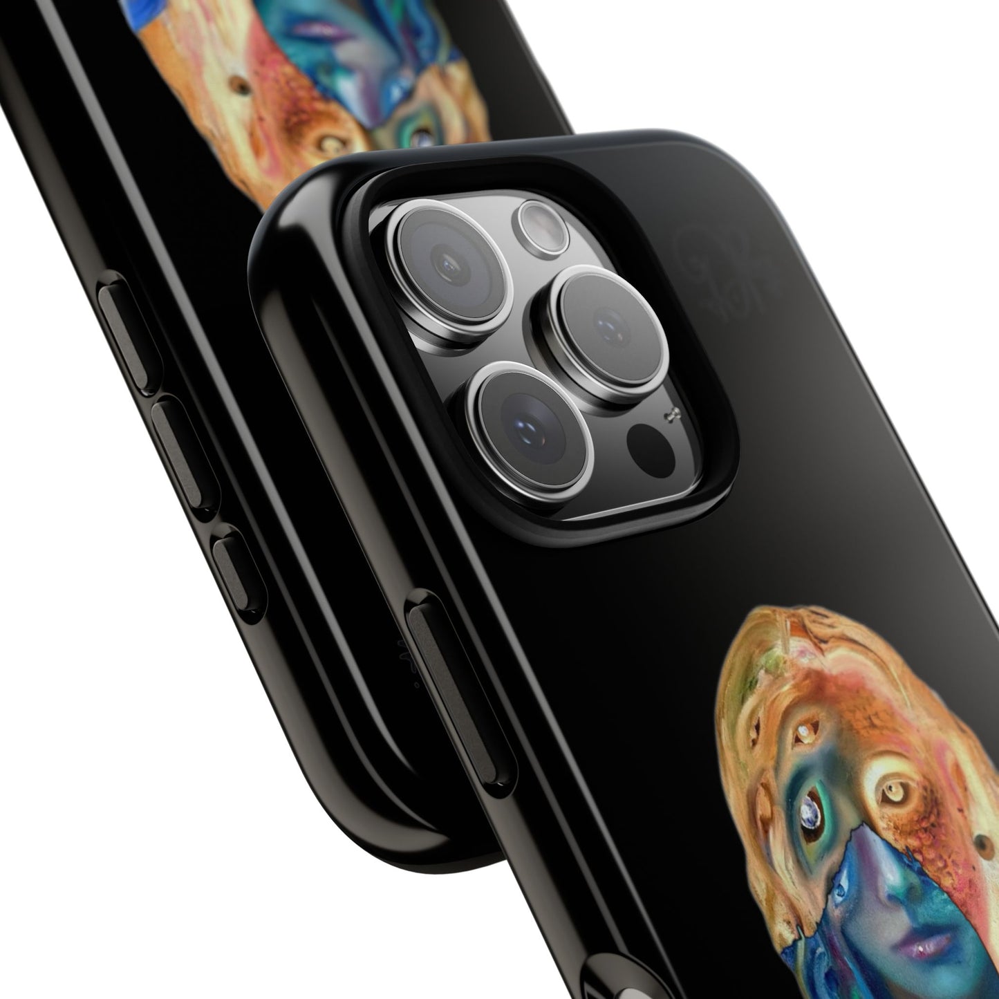 Abstract Surreal Portrait Phone Case — Colorful Art iPhone Cover