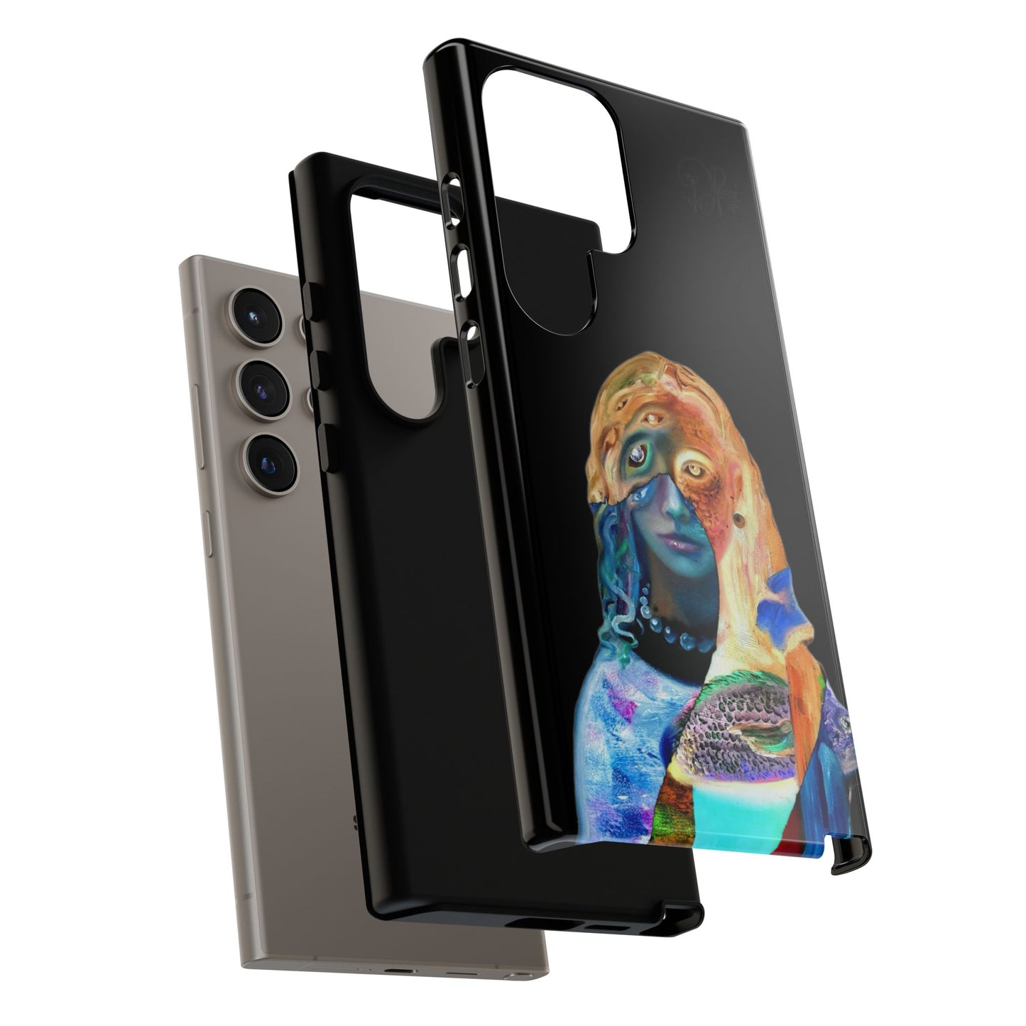 Abstract Surreal Portrait Phone Case — Colorful Art iPhone Cover