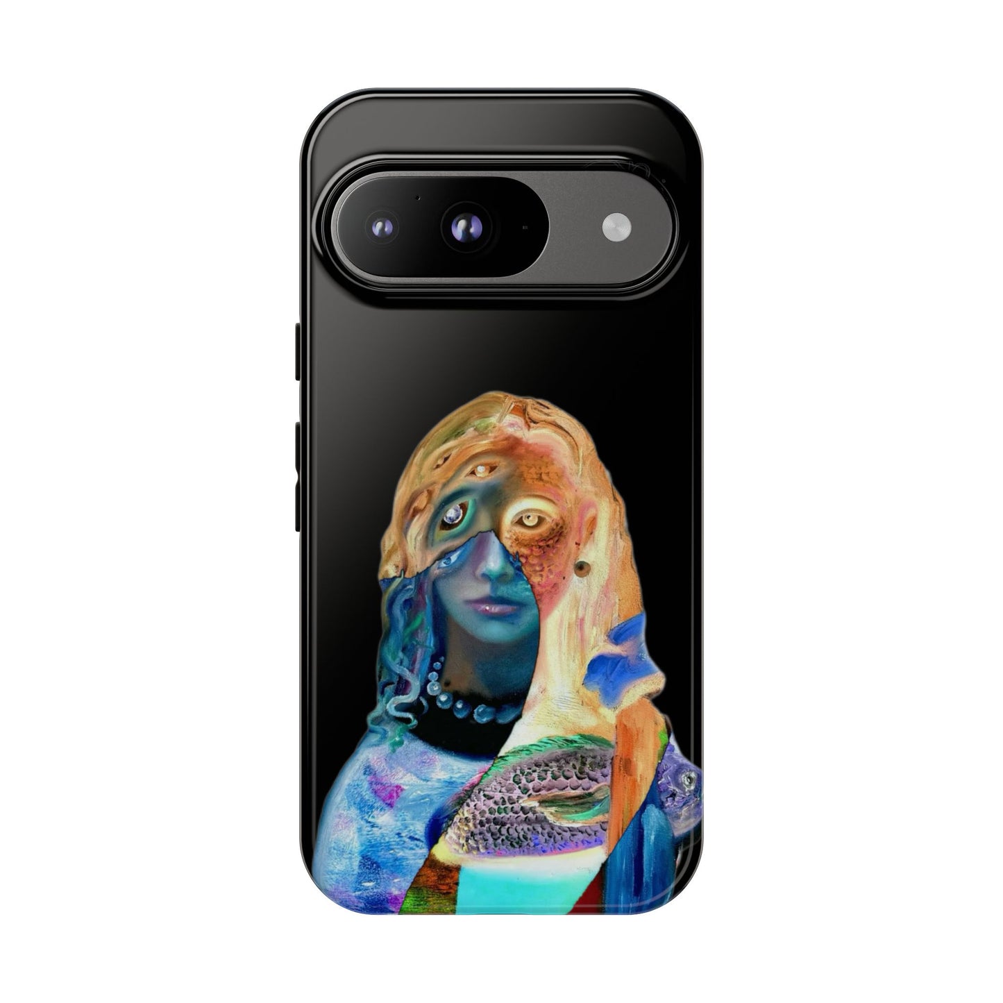 Abstract Surreal Portrait Phone Case — Colorful Art iPhone Cover
