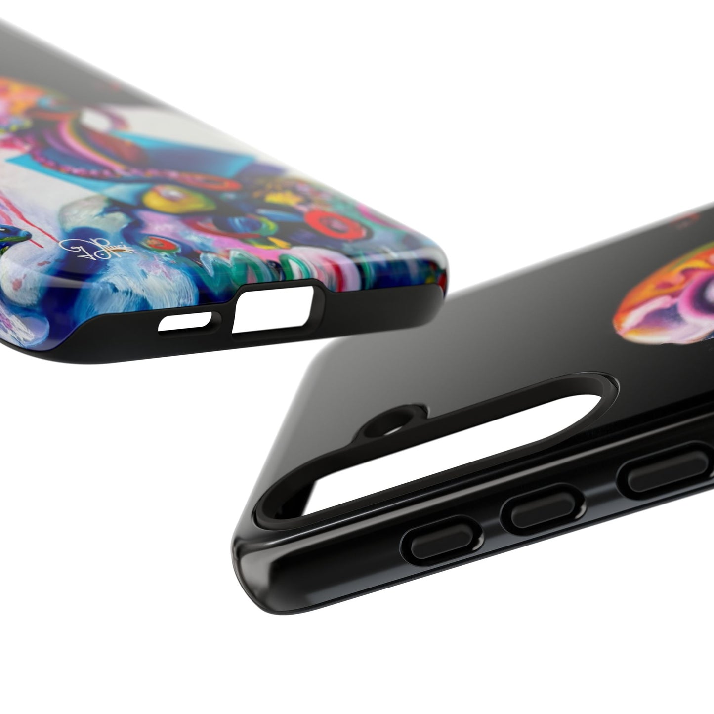 Phone Case - Vivid Blues and Multi-Eyed Vision Artwork Design