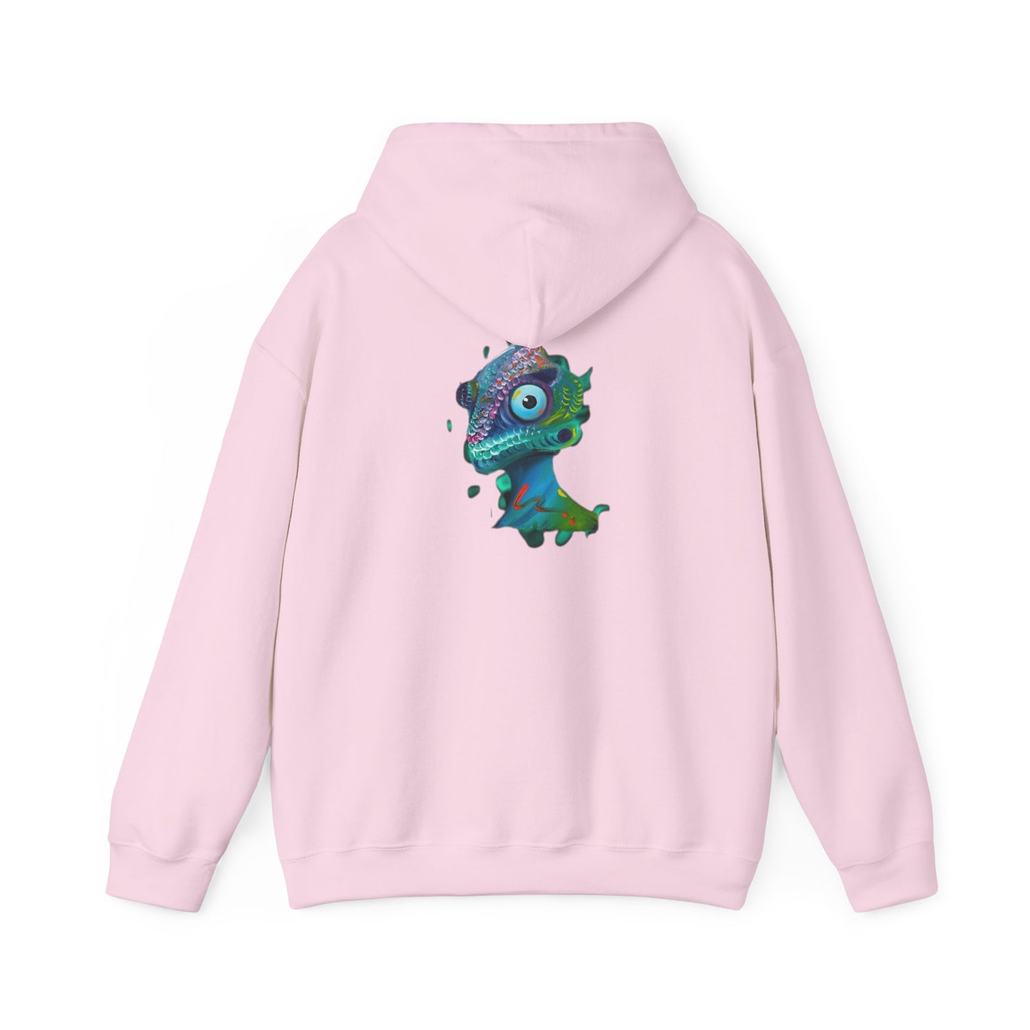 AMRU Chameleon Hoodie – Colorful Surreal Lizard Graphic Sweatshirt