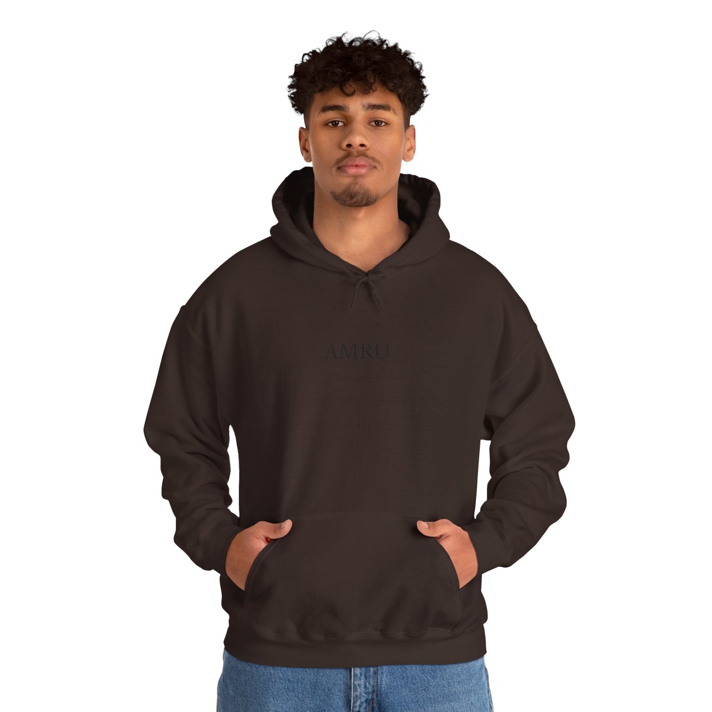 Hoodie — AMRU Artistic Backprint Portrait Pullover
