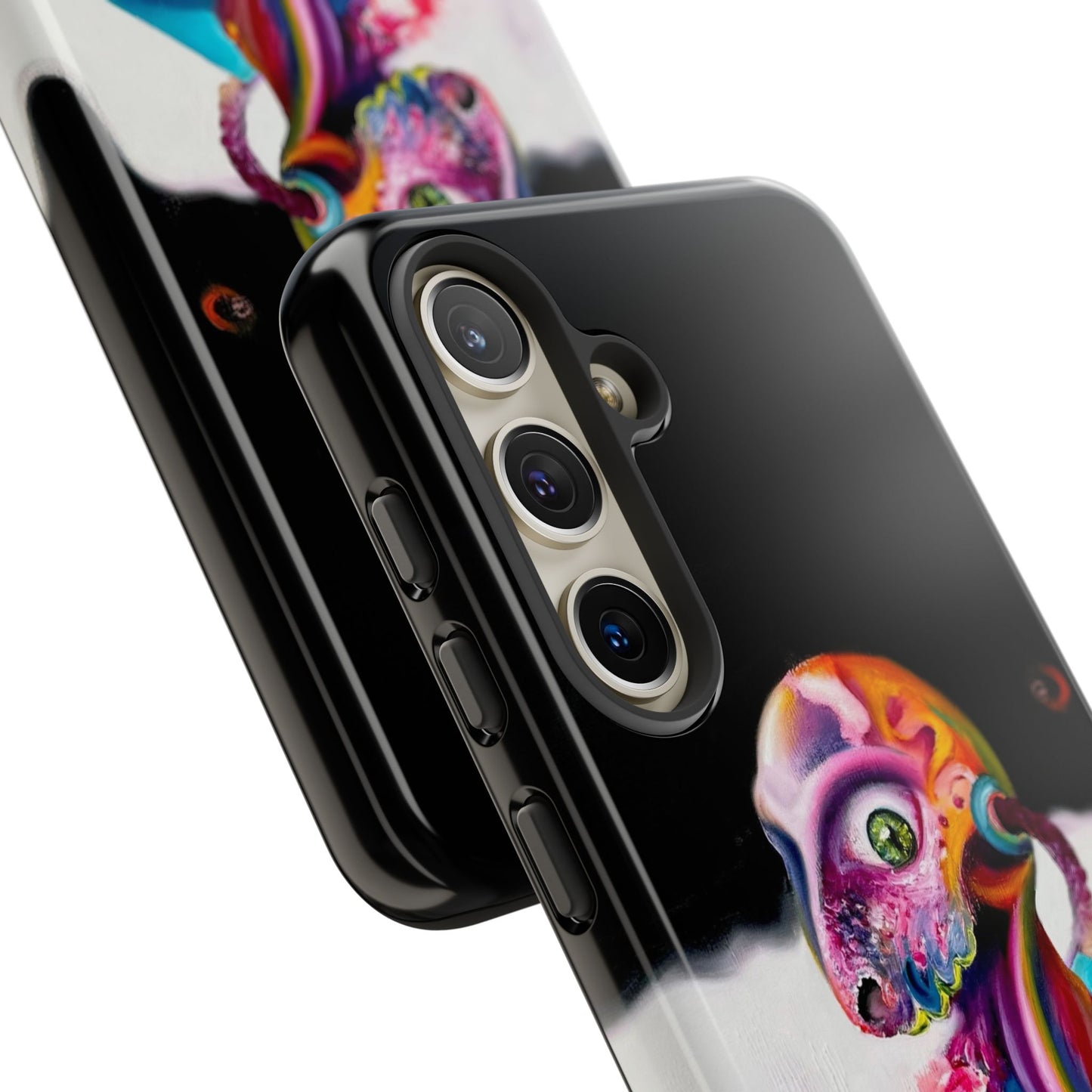 Phone Case - Vivid Blues and Multi-Eyed Vision Artwork Design