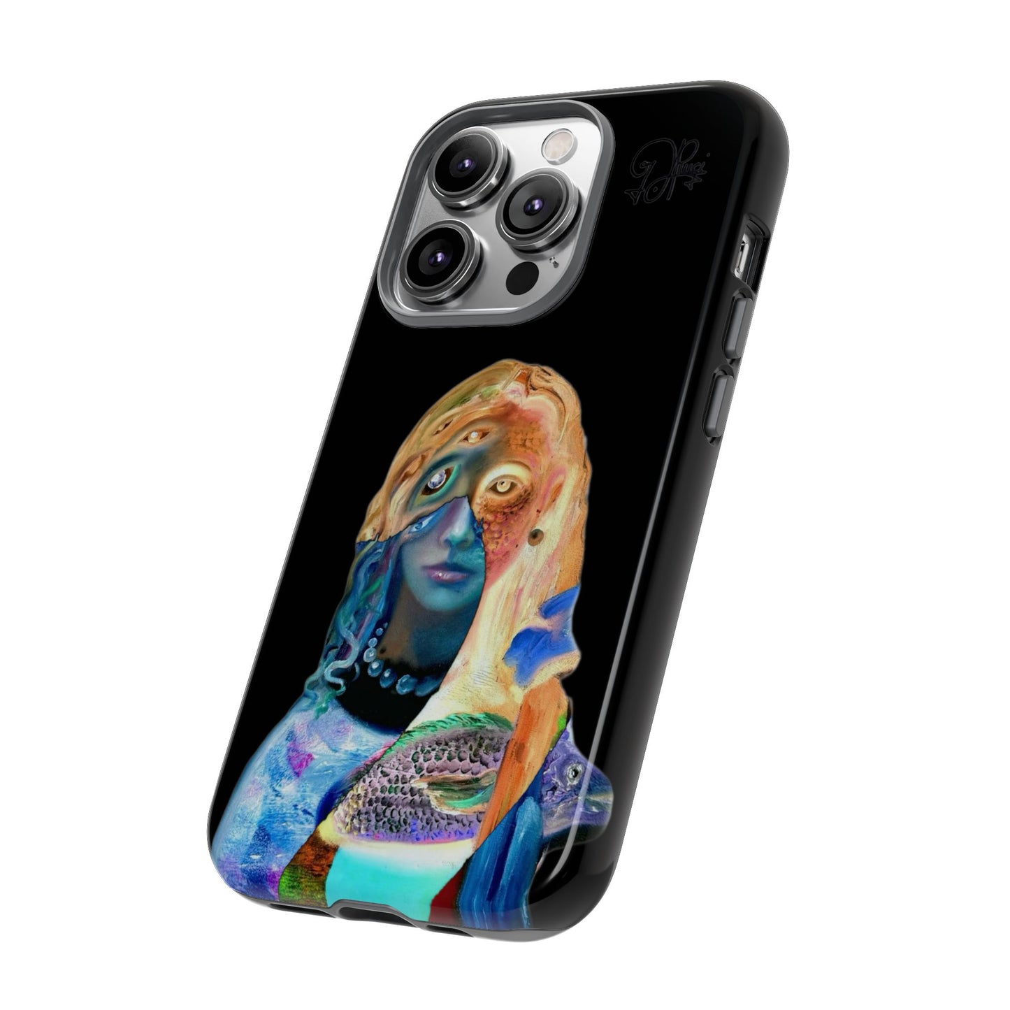 Abstract Surreal Portrait Phone Case — Colorful Art iPhone Cover