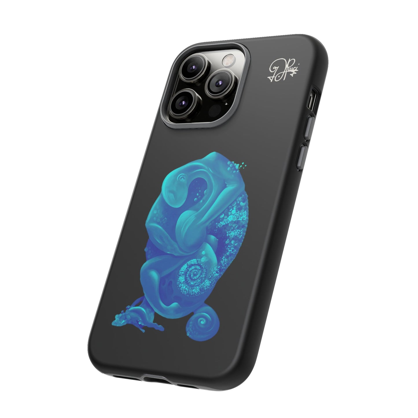 Phone Case - Blue Surreal Sea Creature Protective Case