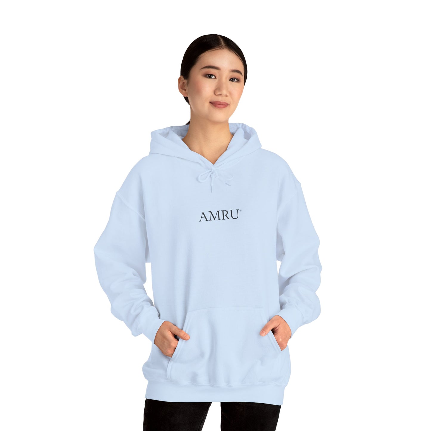 Hoodie — AMRU Artistic Backprint Portrait Pullover