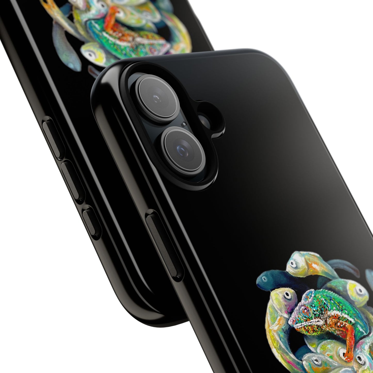 Koi Circle Tough Phone Case — Colorful Fish Art Protective iPhone Cover