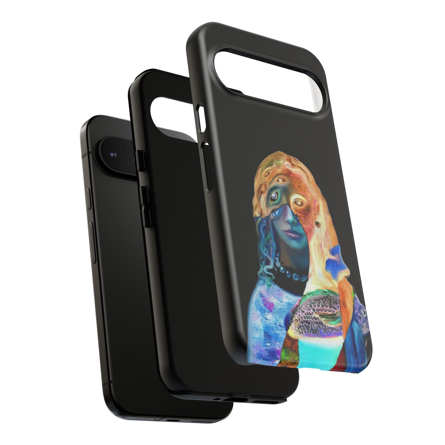 Abstract Surreal Portrait Phone Case — Colorful Art iPhone Cover