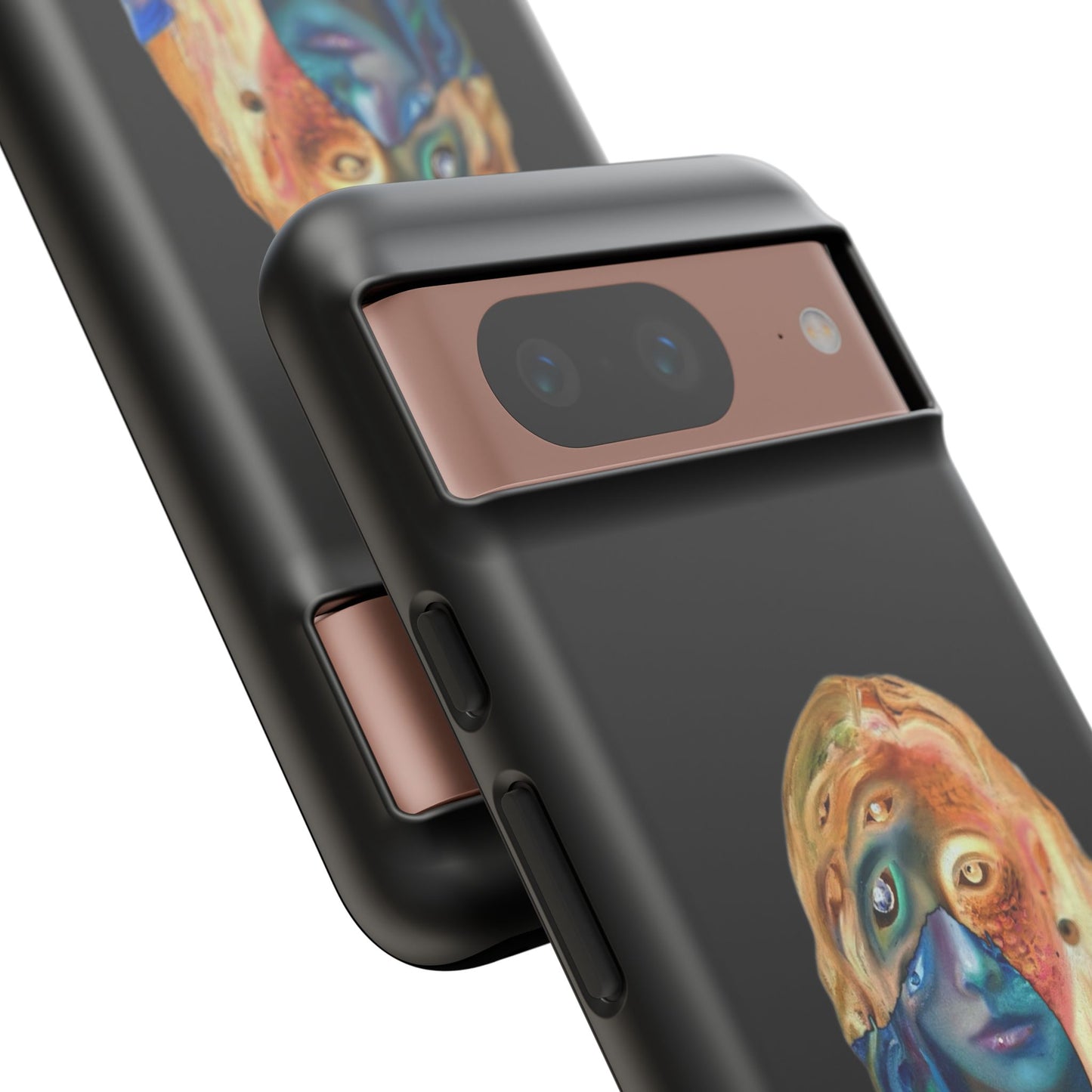 Abstract Surreal Portrait Phone Case — Colorful Art iPhone Cover