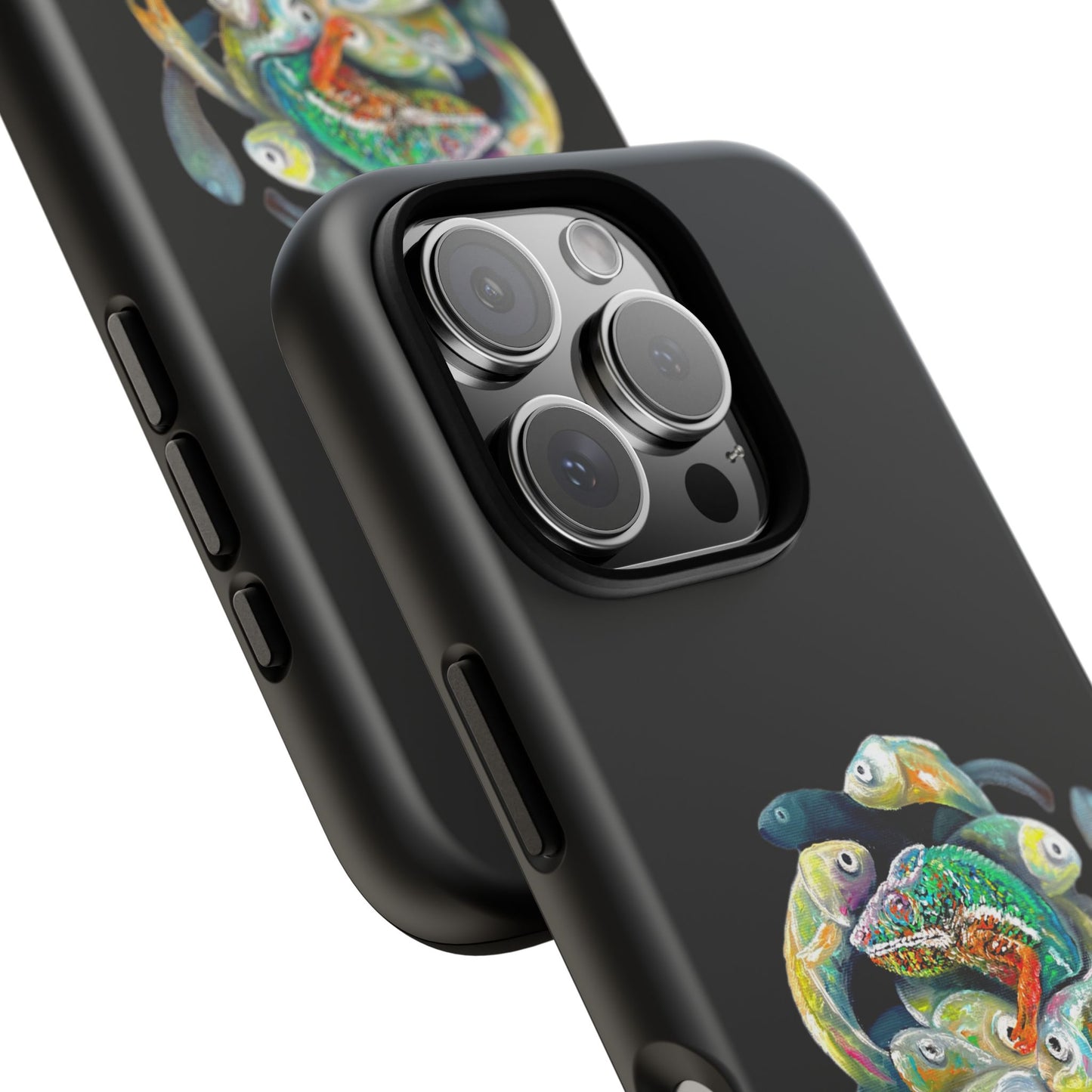 Koi Circle Tough Phone Case — Colorful Fish Art Protective iPhone Cover