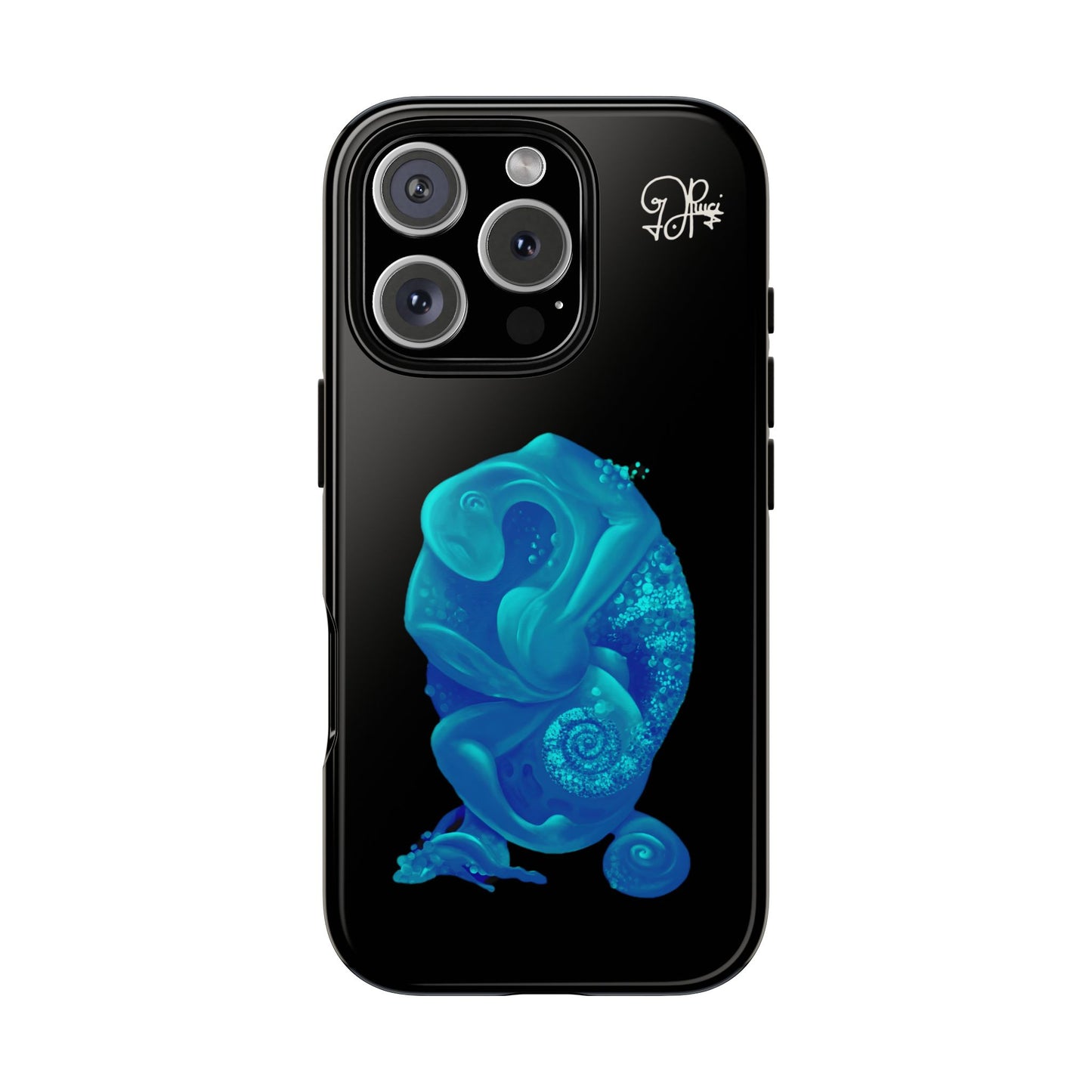 Phone Case - Blue Surreal Sea Creature Protective Case