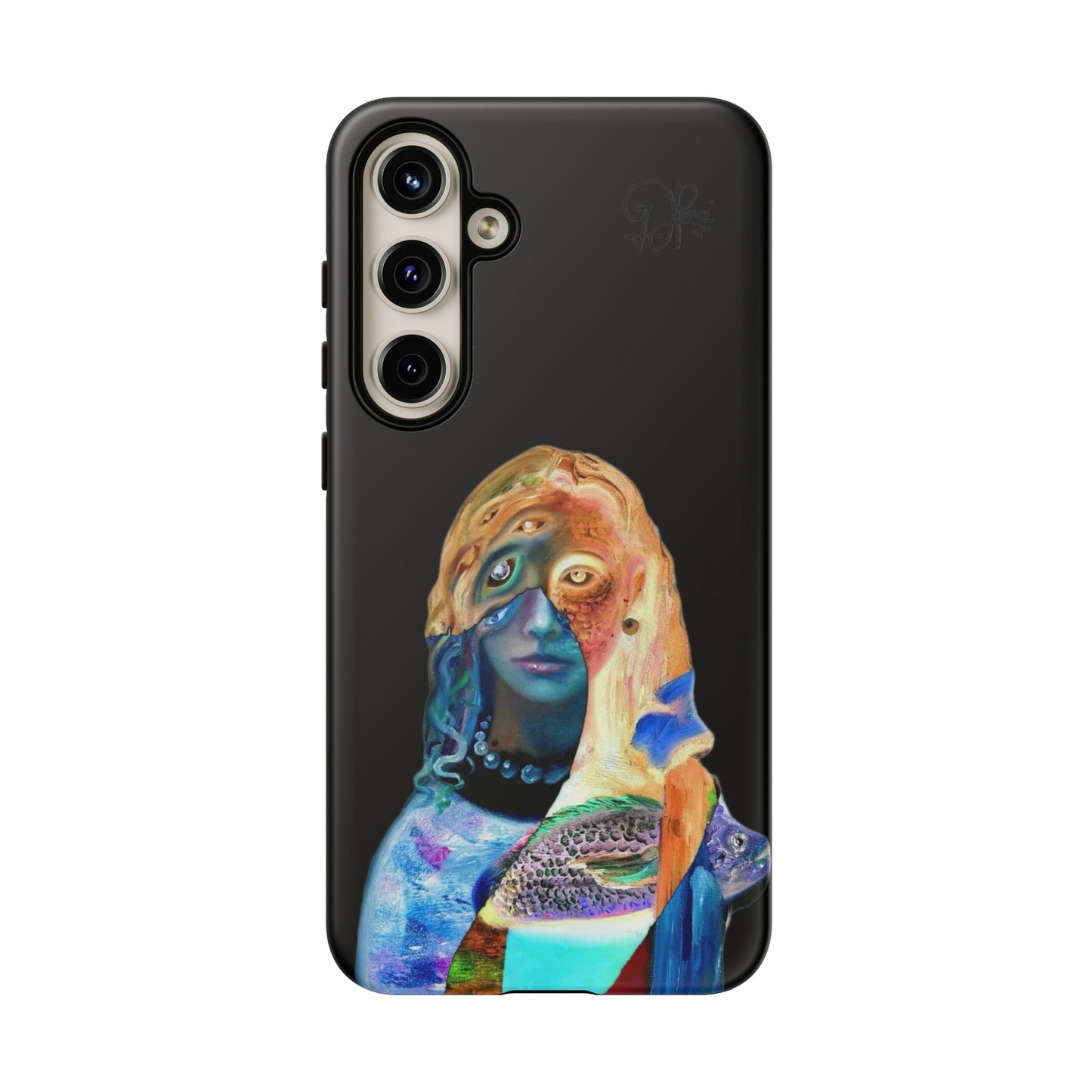 Abstract Surreal Portrait Phone Case — Colorful Art iPhone Cover