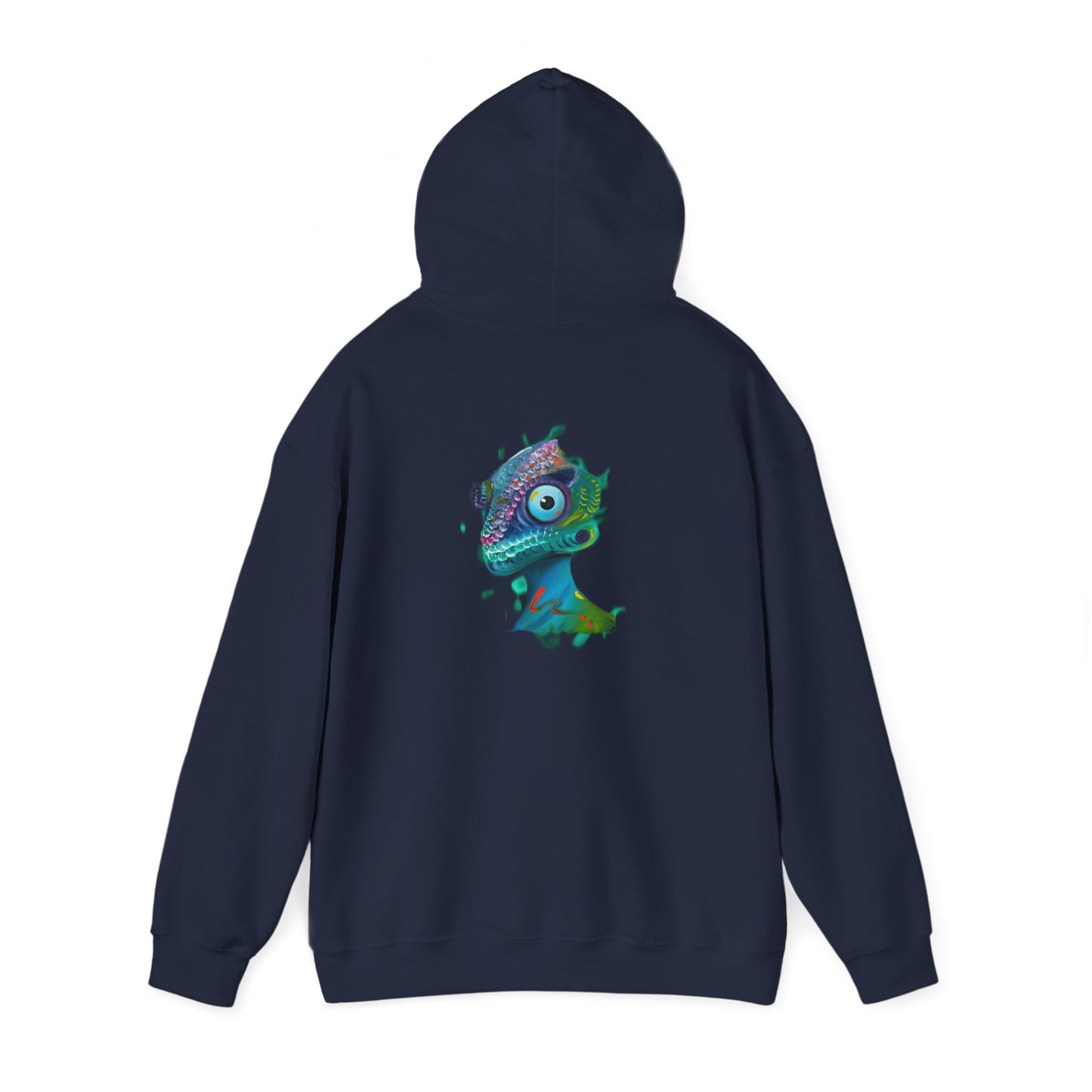 AMRU Chameleon Hoodie – Colorful Surreal Lizard Graphic Sweatshirt