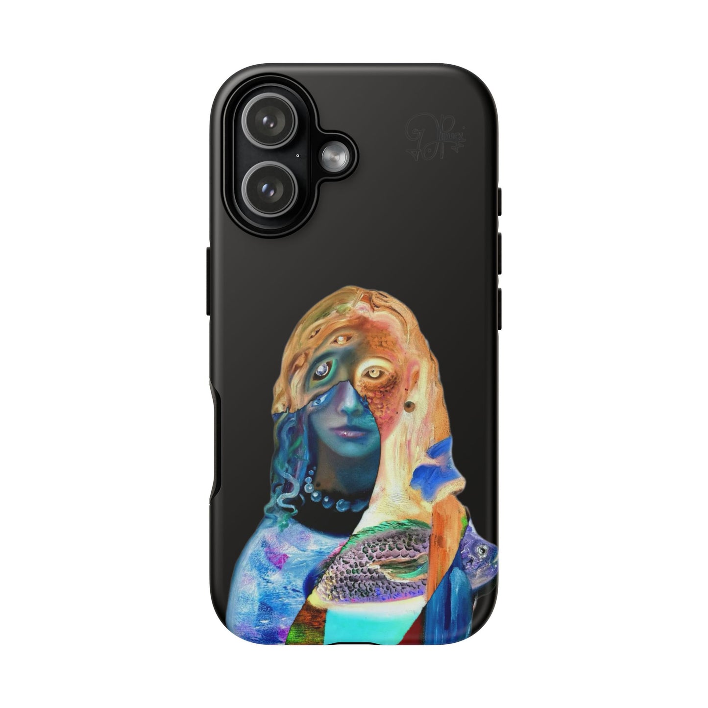 Abstract Surreal Portrait Phone Case — Colorful Art iPhone Cover