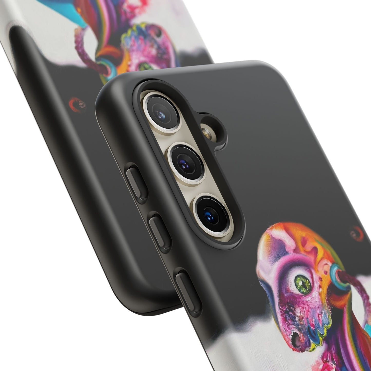 Phone Case - Vivid Blues and Multi-Eyed Vision Artwork Design