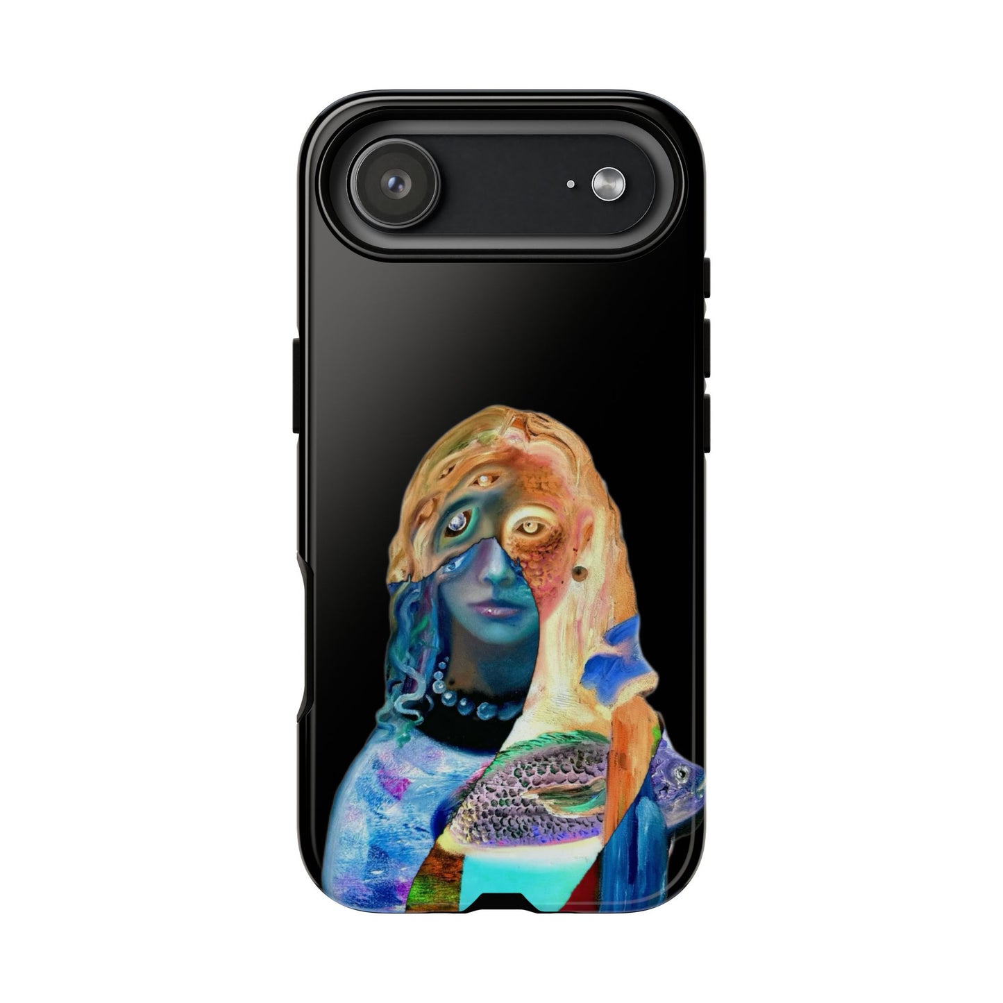 Abstract Surreal Portrait Phone Case — Colorful Art iPhone Cover