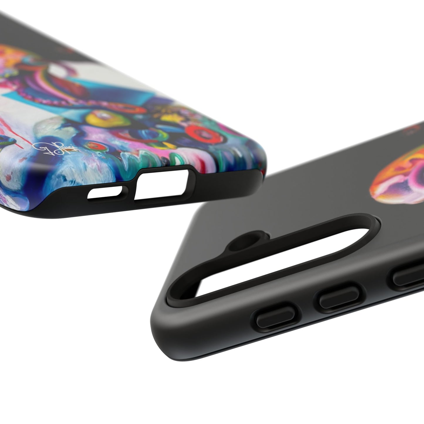 Phone Case - Vivid Blues and Multi-Eyed Vision Artwork Design