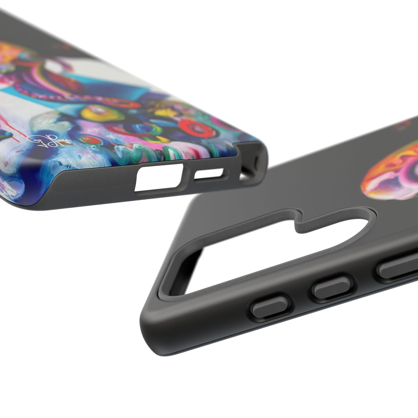Phone Case - Vivid Blues and Multi-Eyed Vision Artwork Design